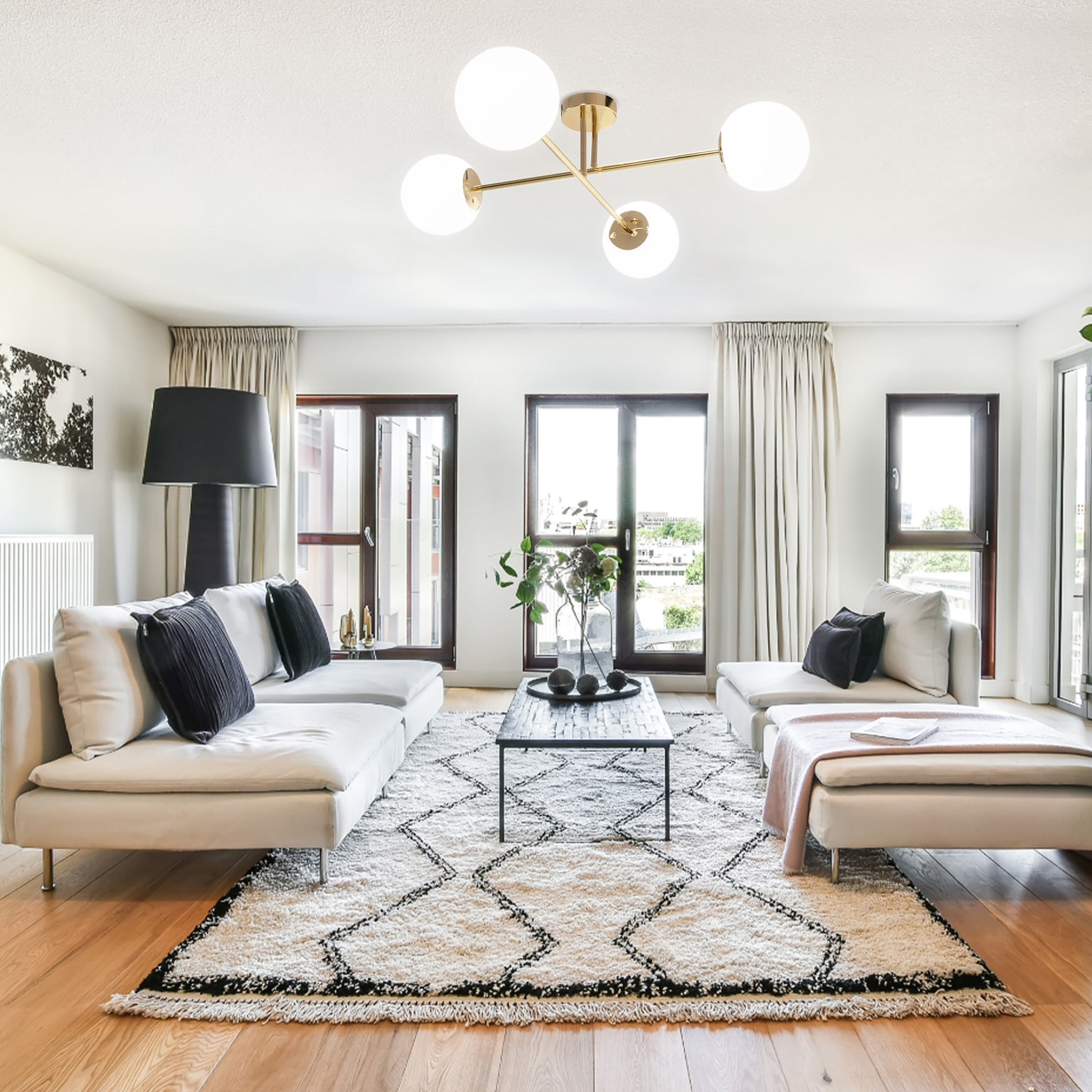 Lampa Sufitowa APP1248-4CP Złota  6