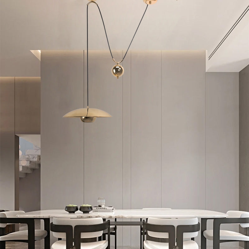 Lampa Sufitowa Wisząca APP1451-1CP Złota  7