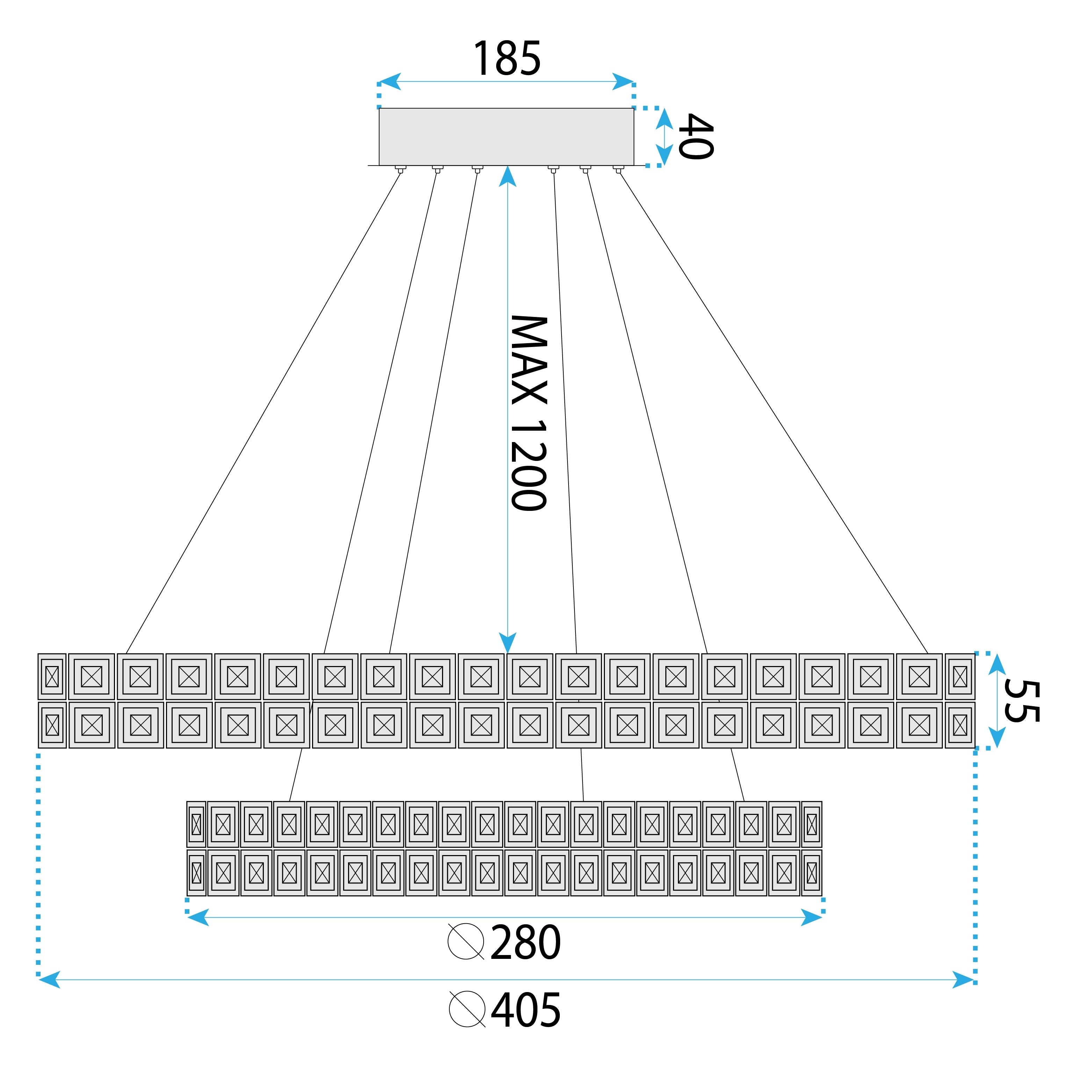 Lampa Wisząca Led Kryształowa Ms006-cp Chrom  7