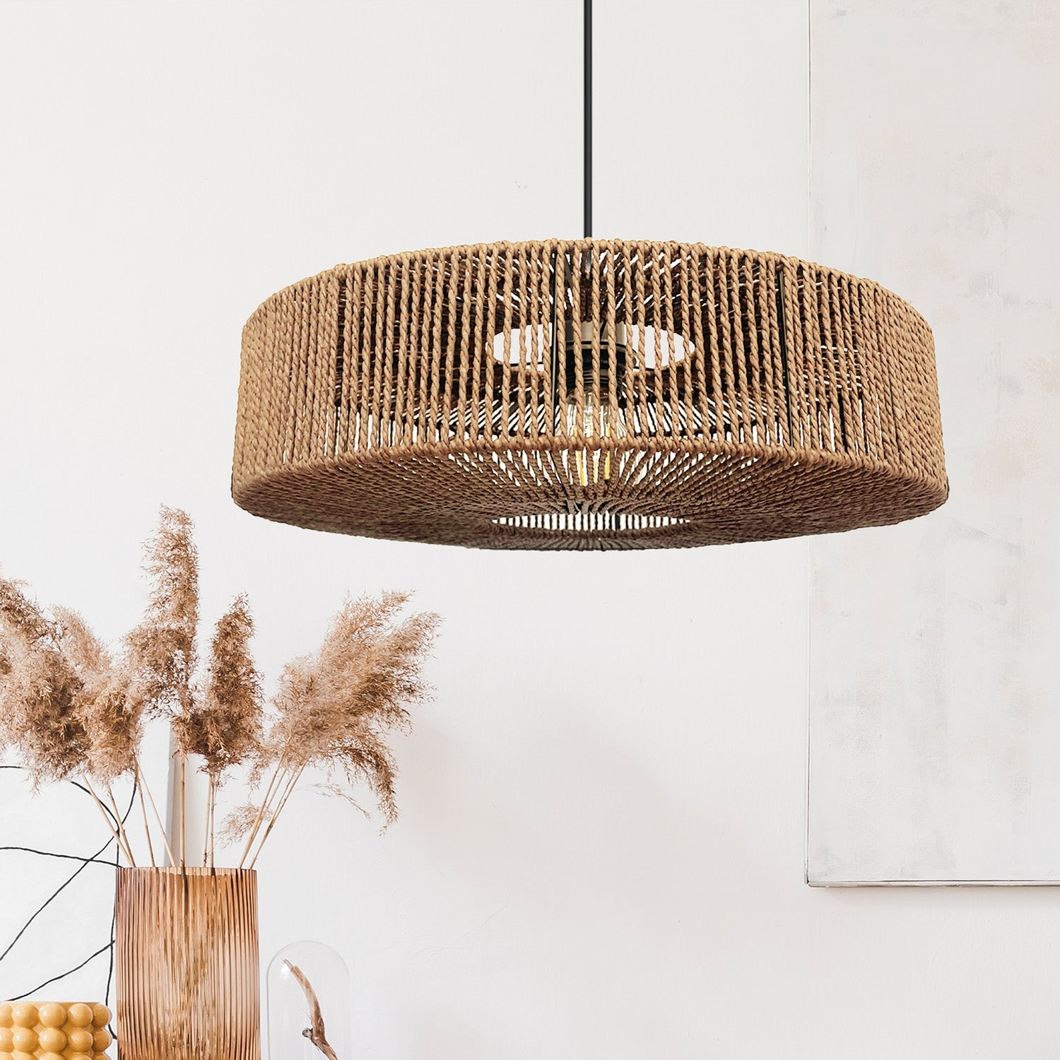 Lampa Wisząca Boho APP1294-1PC Beż  2