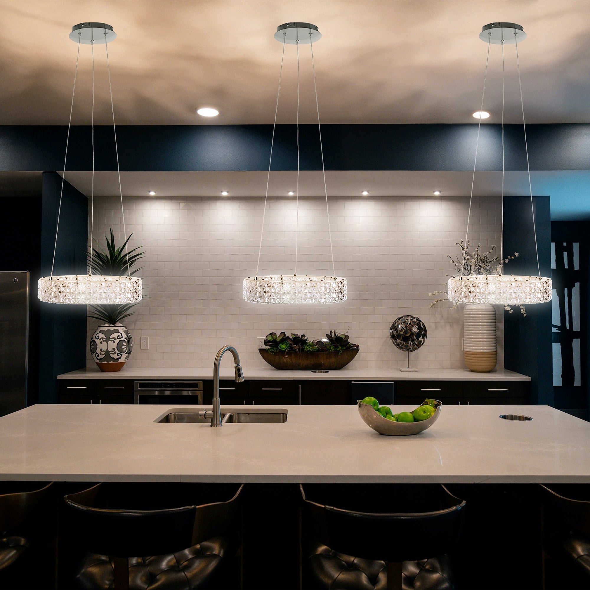 Lampa Wisząca Led Ms003-cp Chrom  2