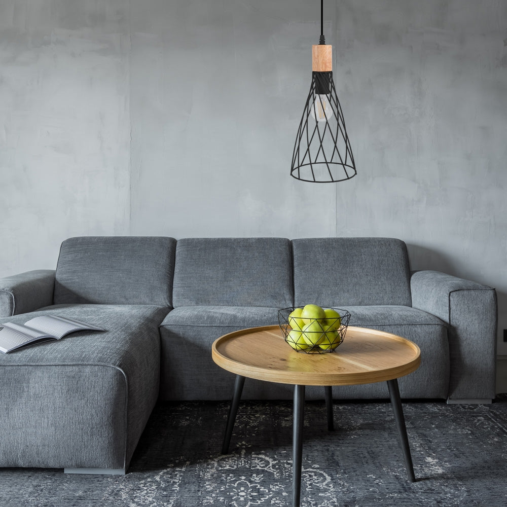 Lampa Sufitowa Wisząca APP1268-1CP Czarna  5