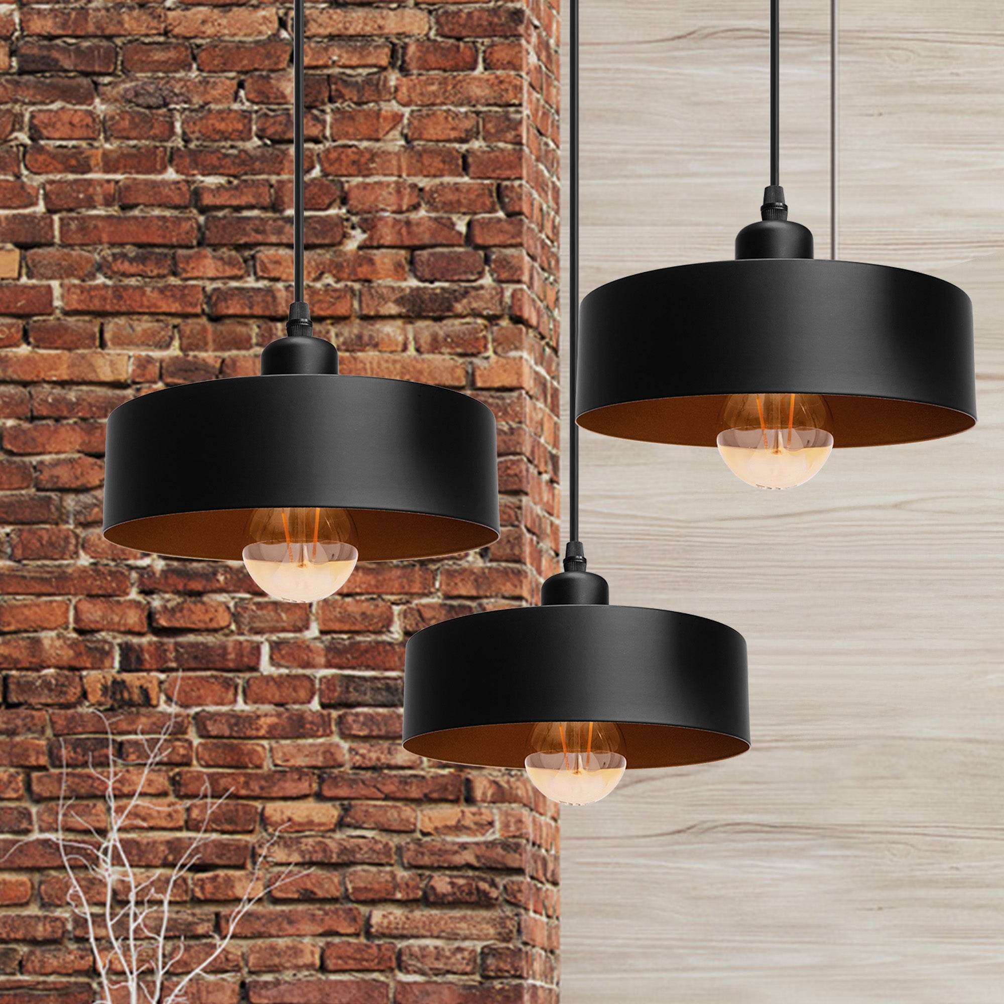 Lampa Wisząca APP1334-3CP Black Gold  2