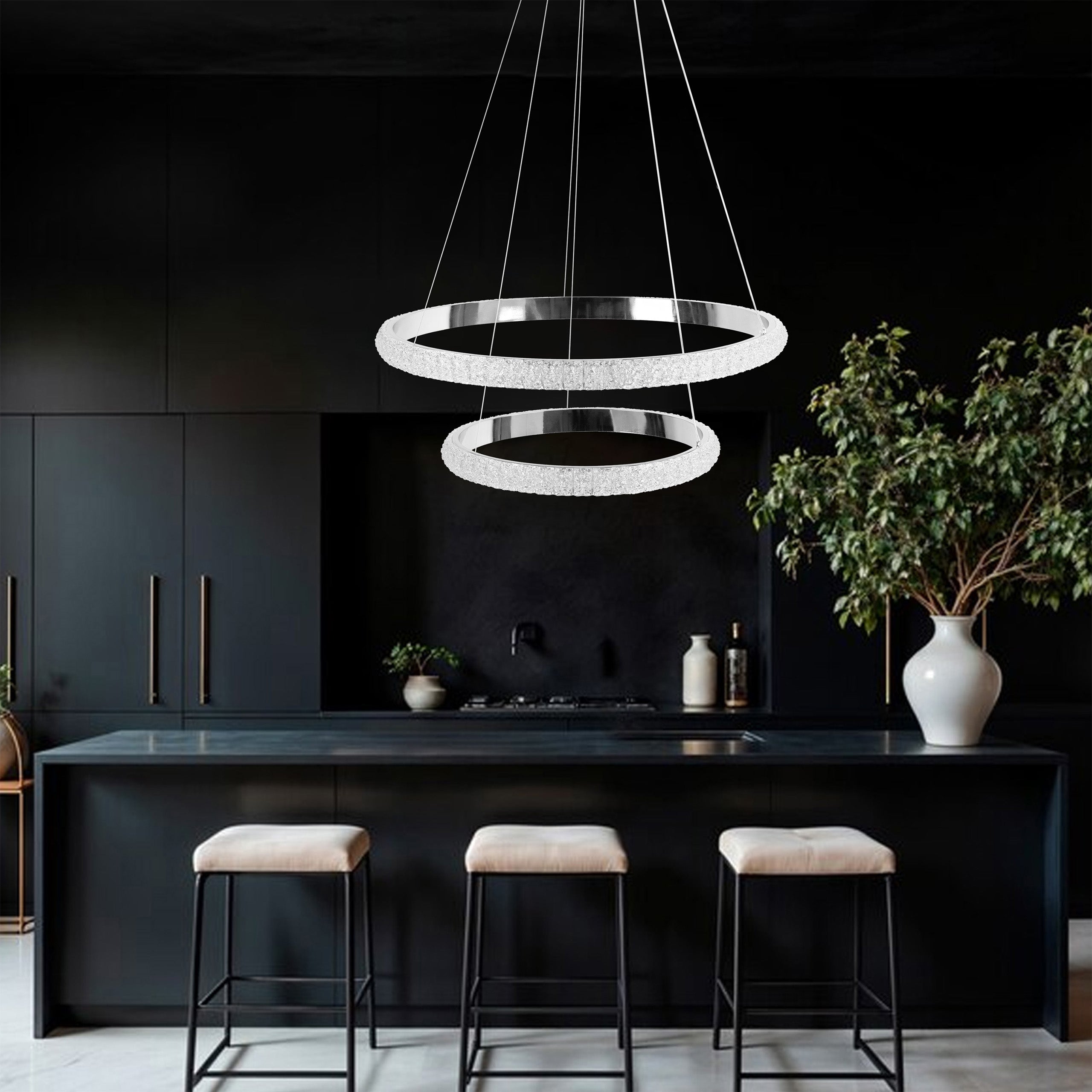 Lampa Wisząca Led G046-2cp Chrome  2