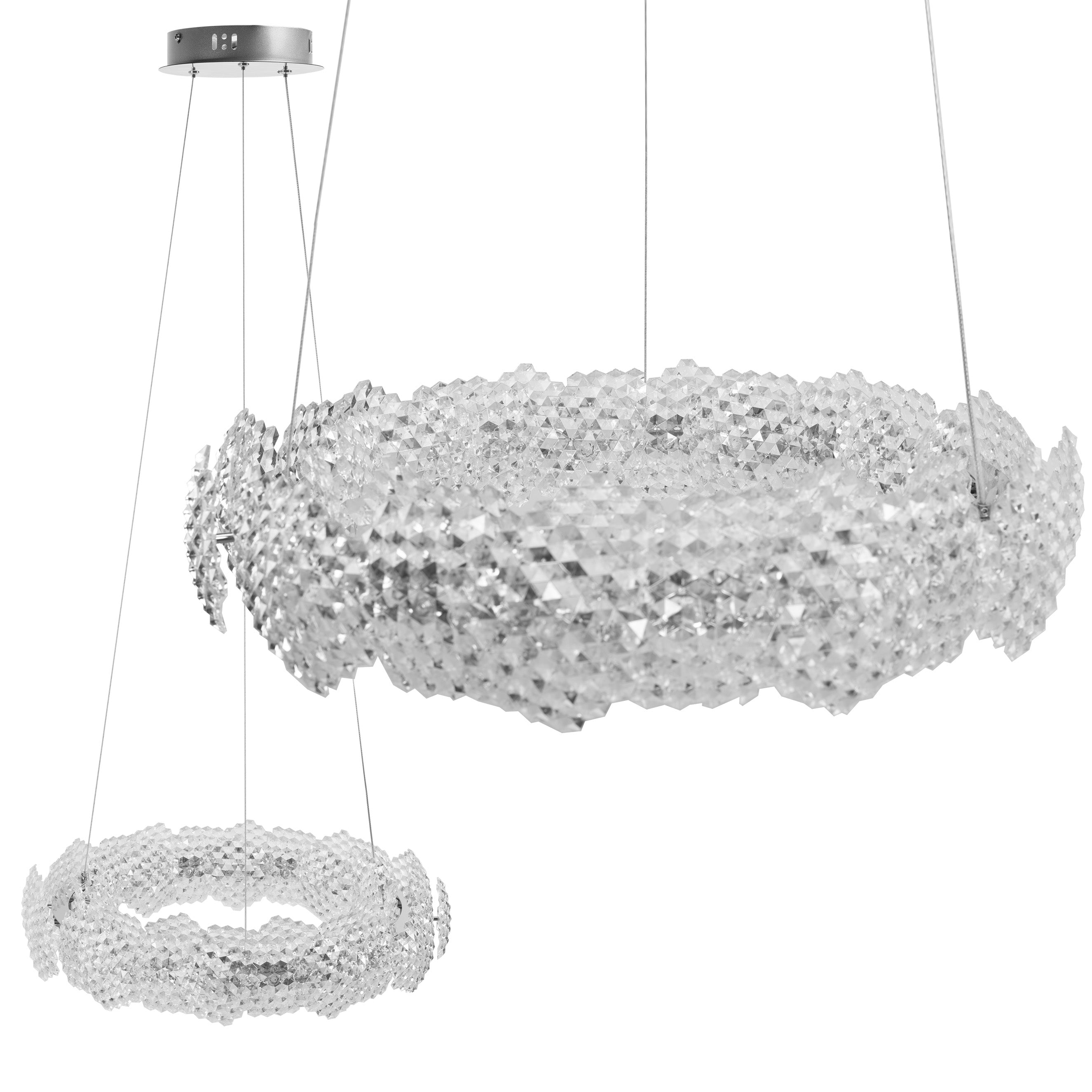 Lampa Wisząca Led Ms017-cp Chrom 57cm  1