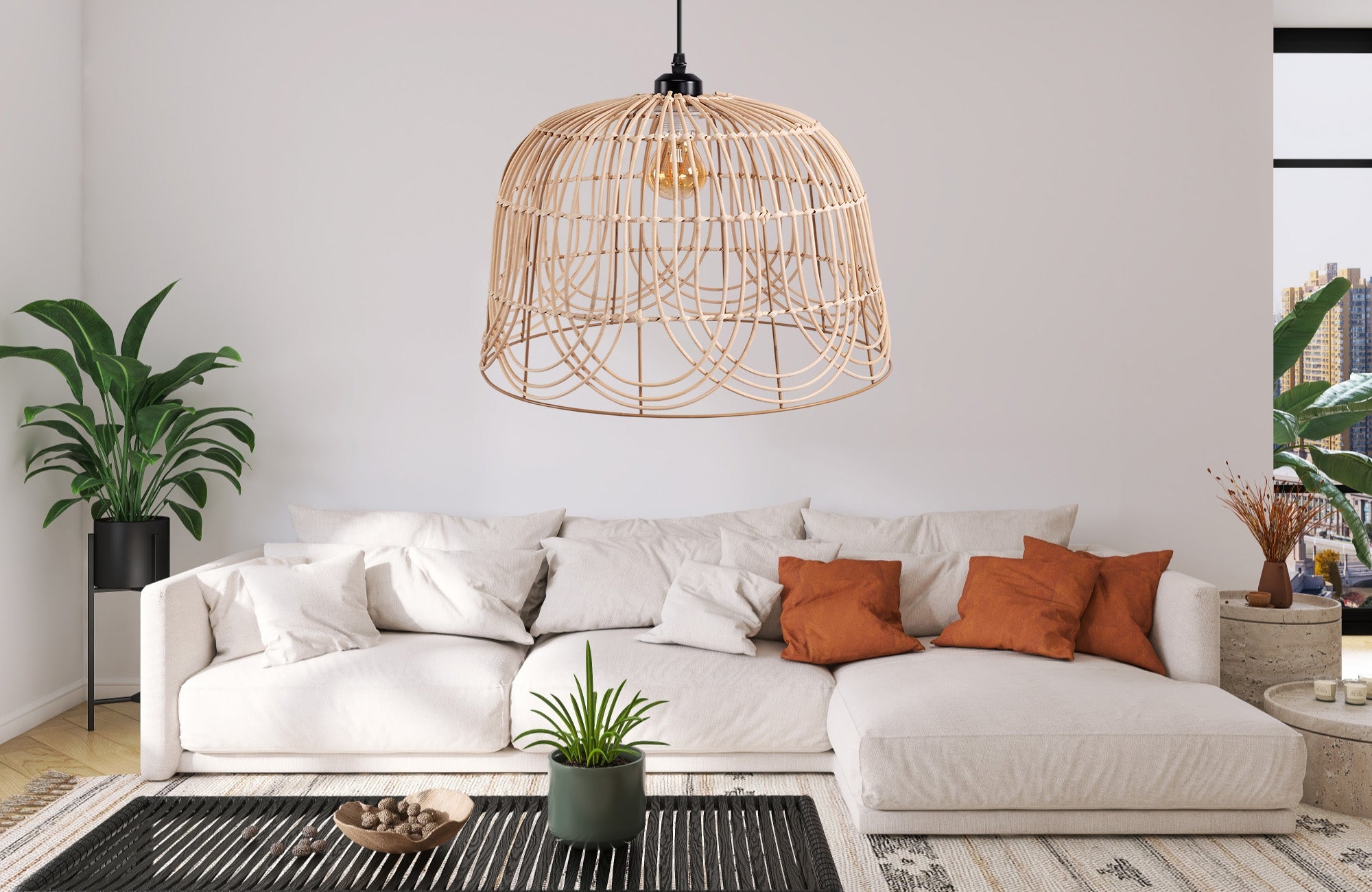 Lampa Sufitowa Wisząca Natural Boho APP1351-1CP 30 Cm  7