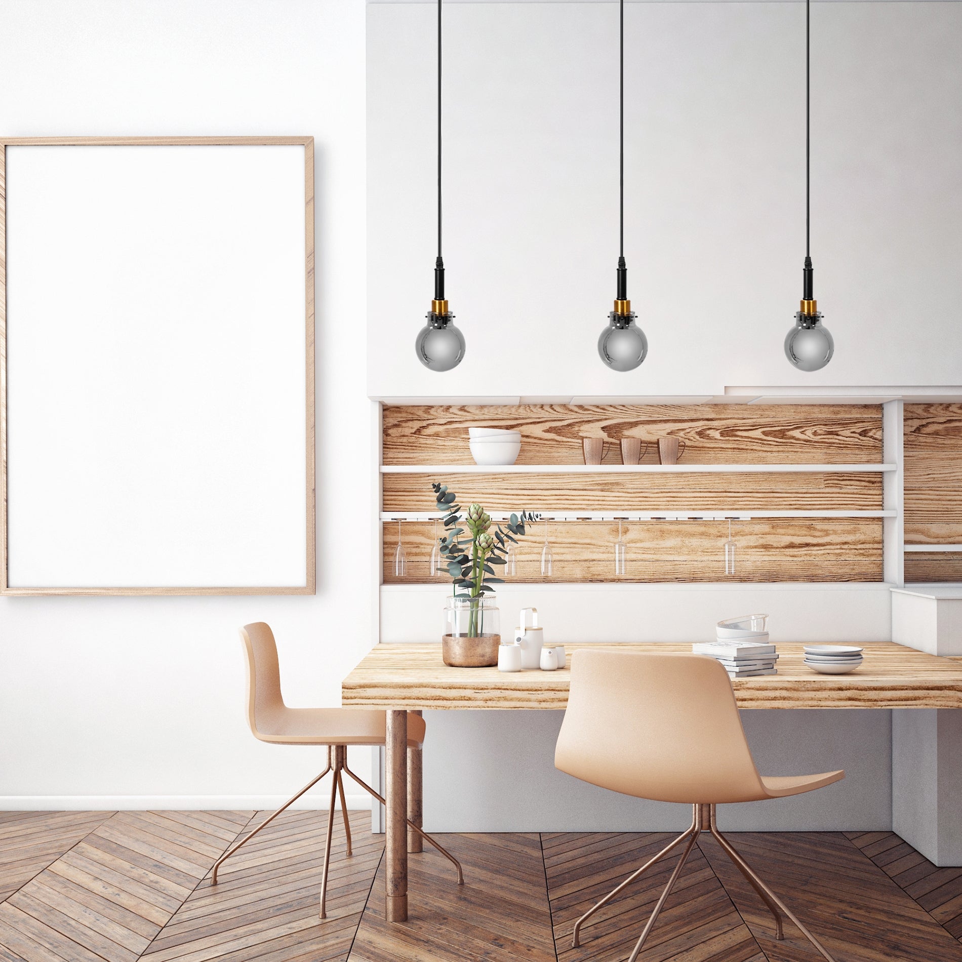 Lampa Wisząca APP1124-1CP Black Gold  5