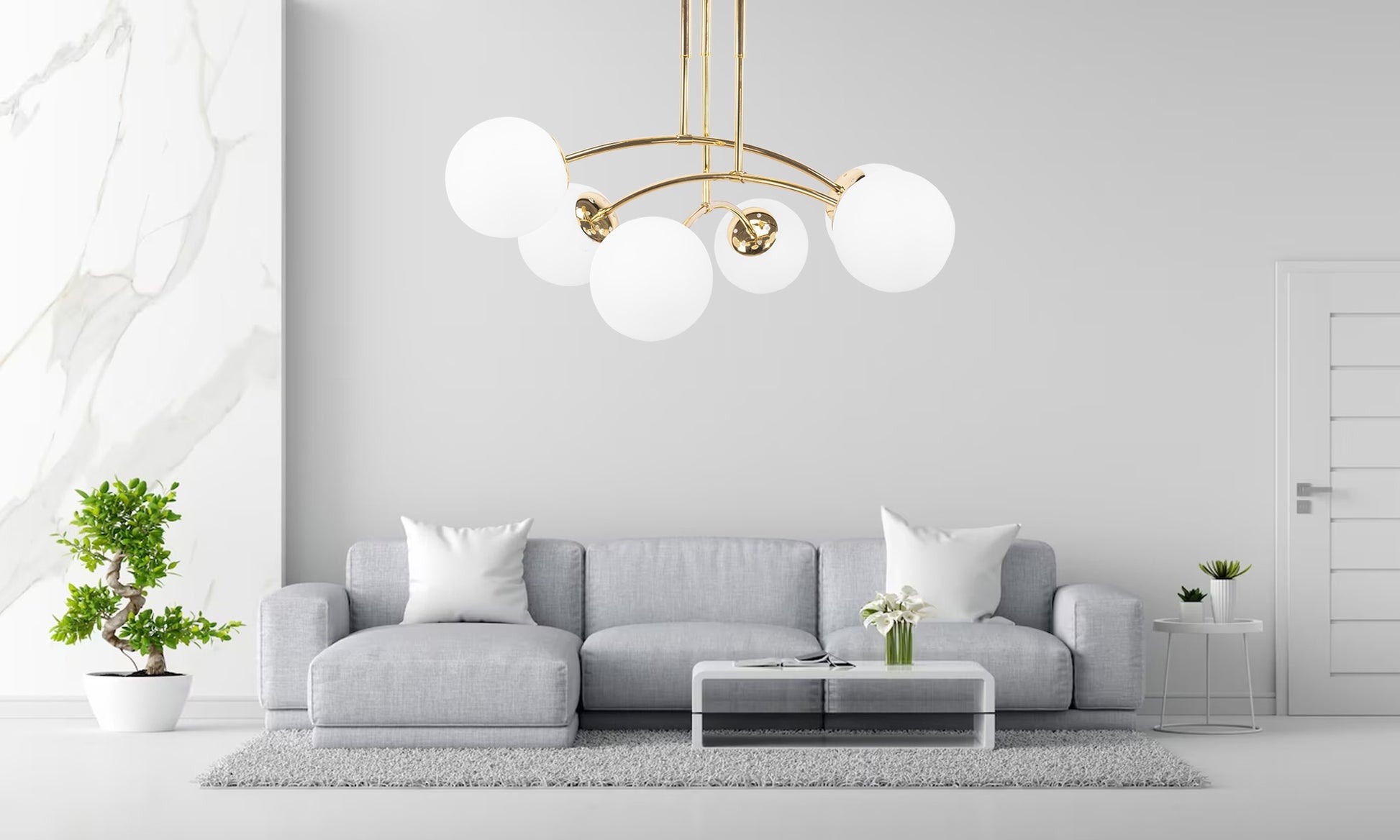 Lampa Wisząca Sufitowa Złota APP1577-6C  4