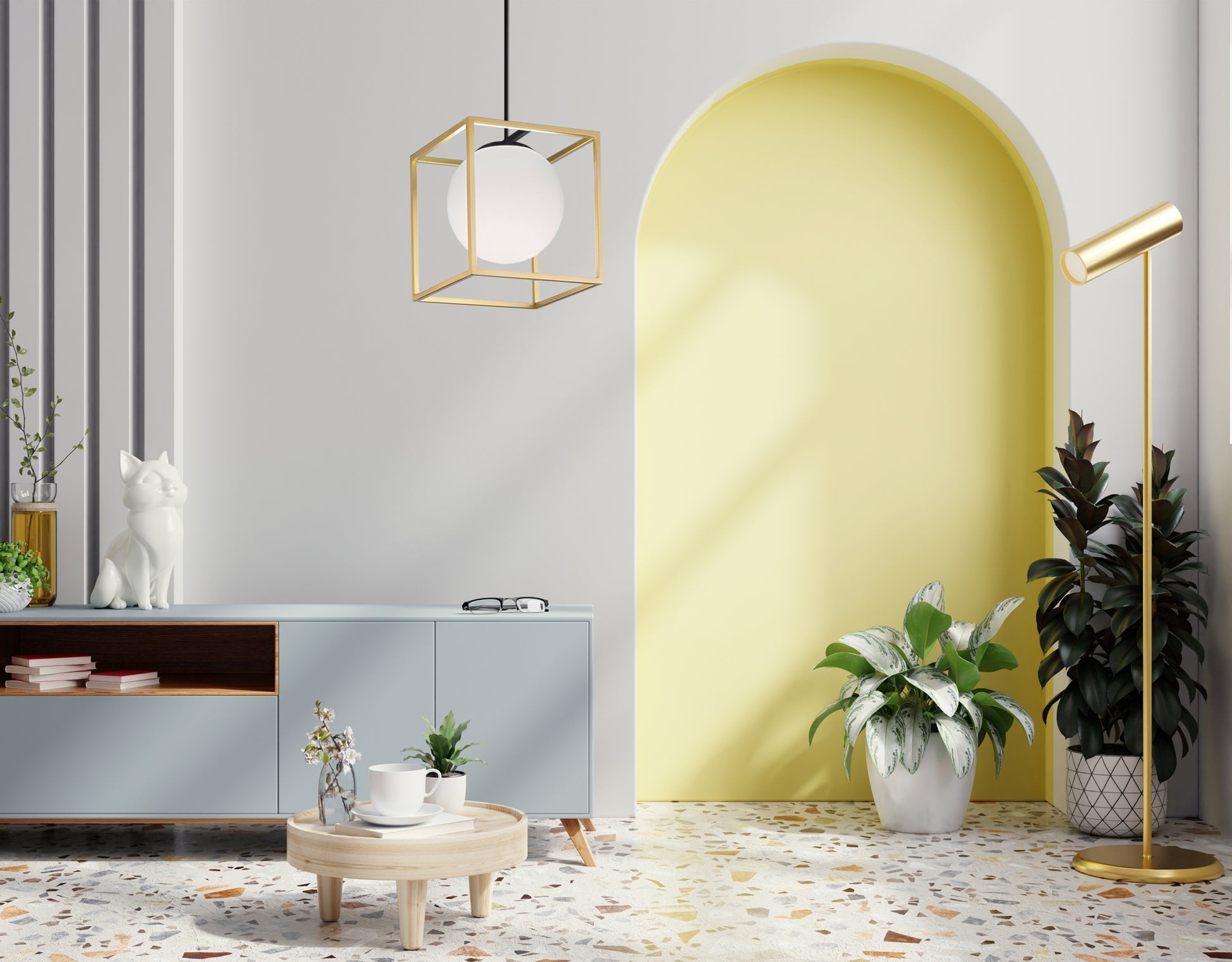 Lampa Wisząca APP1165-1CP Gold White  5