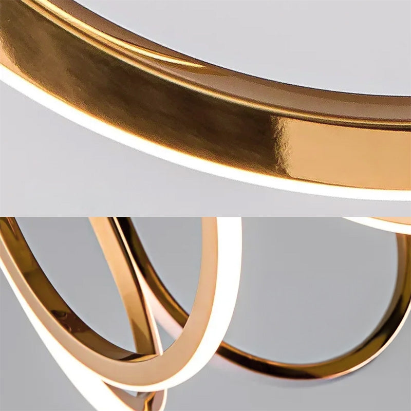 Lampa Wisząca Led App1749-cp Złota  4