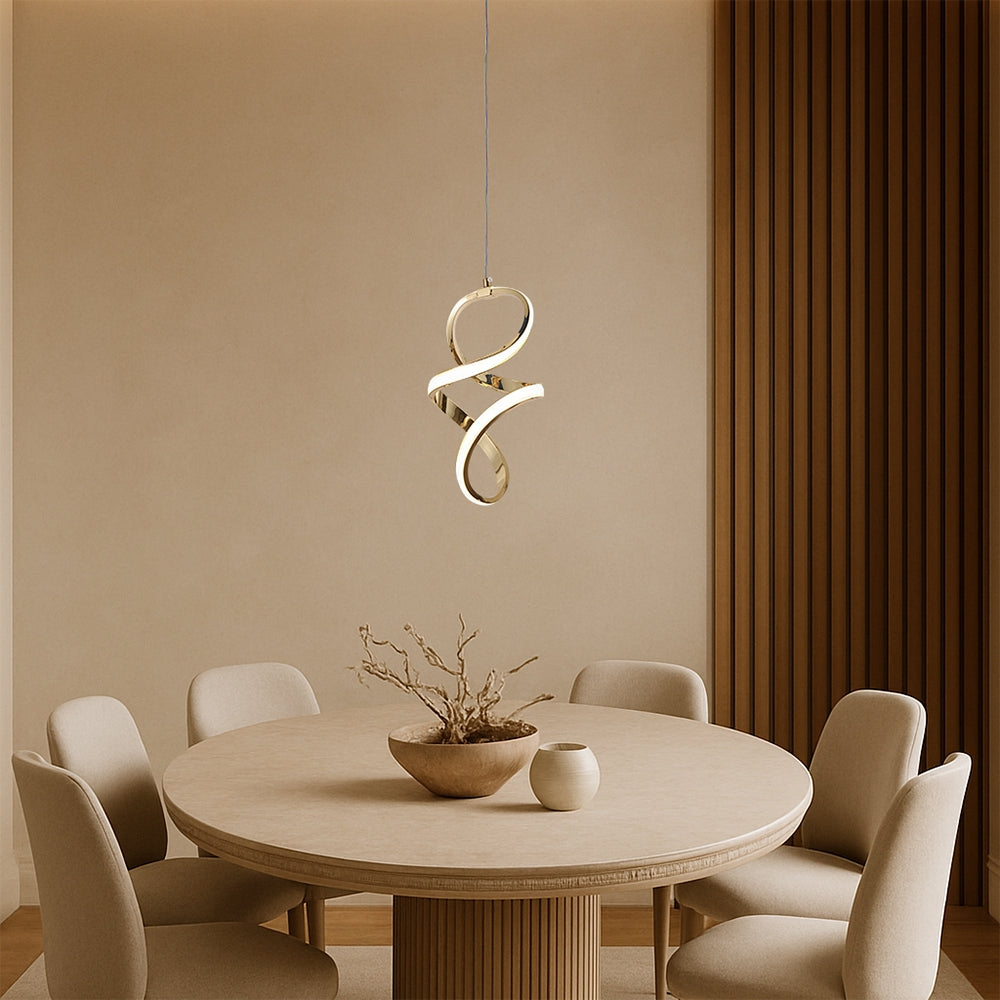 Lampa Wisząca Led G074-1cp Złota  2