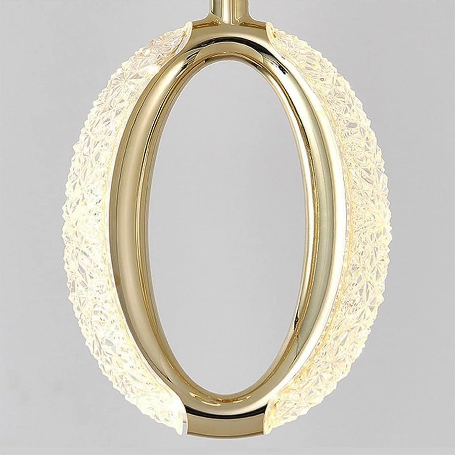 Lampa Wisząca Kryształowa Led G114-1cp Złota  3