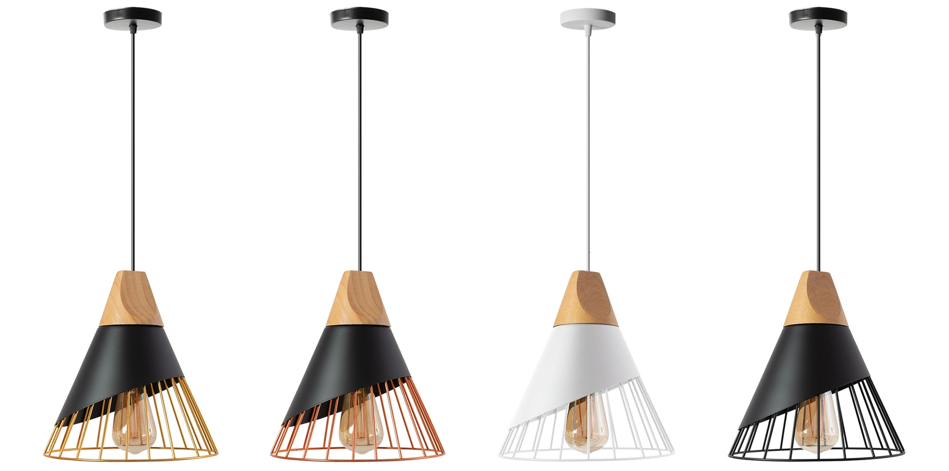 Lampa Sufitowa Wisząca Skandynawska Metal APP223-1CP  6