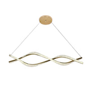 Lampa Wisząca Led G033-cp Złota  1