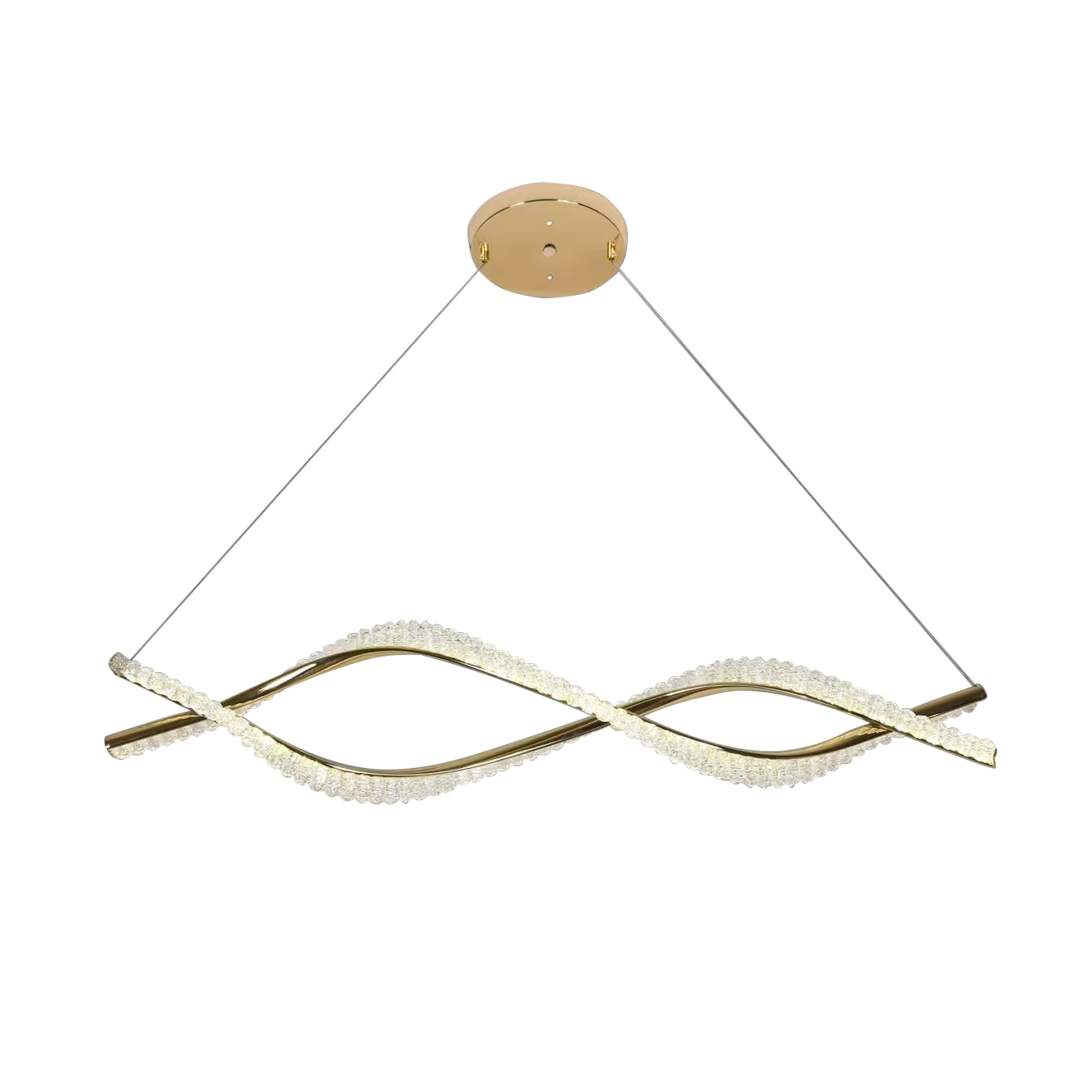 Lampa Wisząca Led G033-cp Złota  1