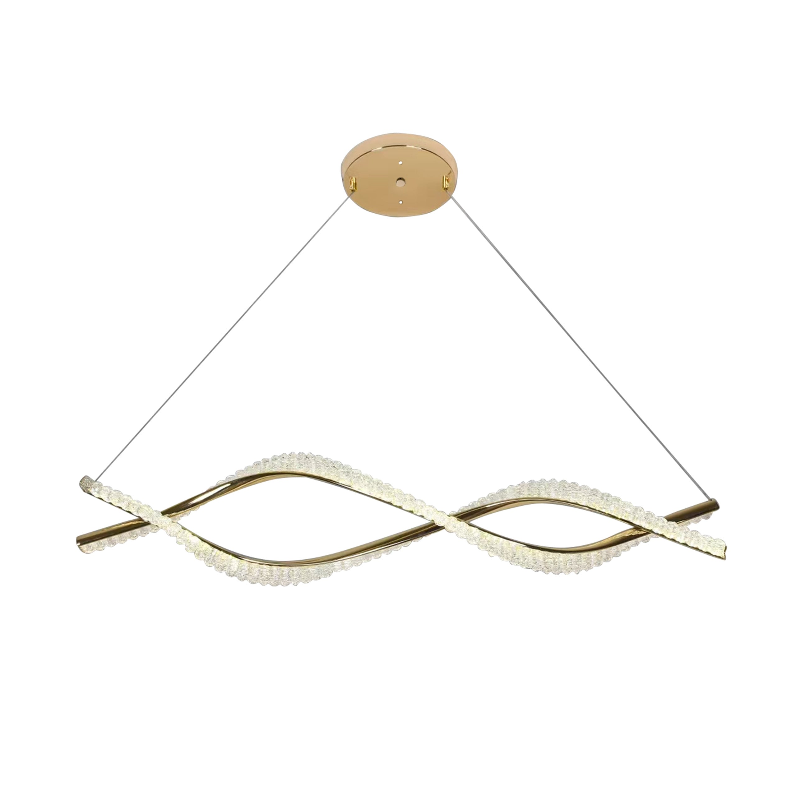 Lampa Wisząca Led G033-cp Złota  1