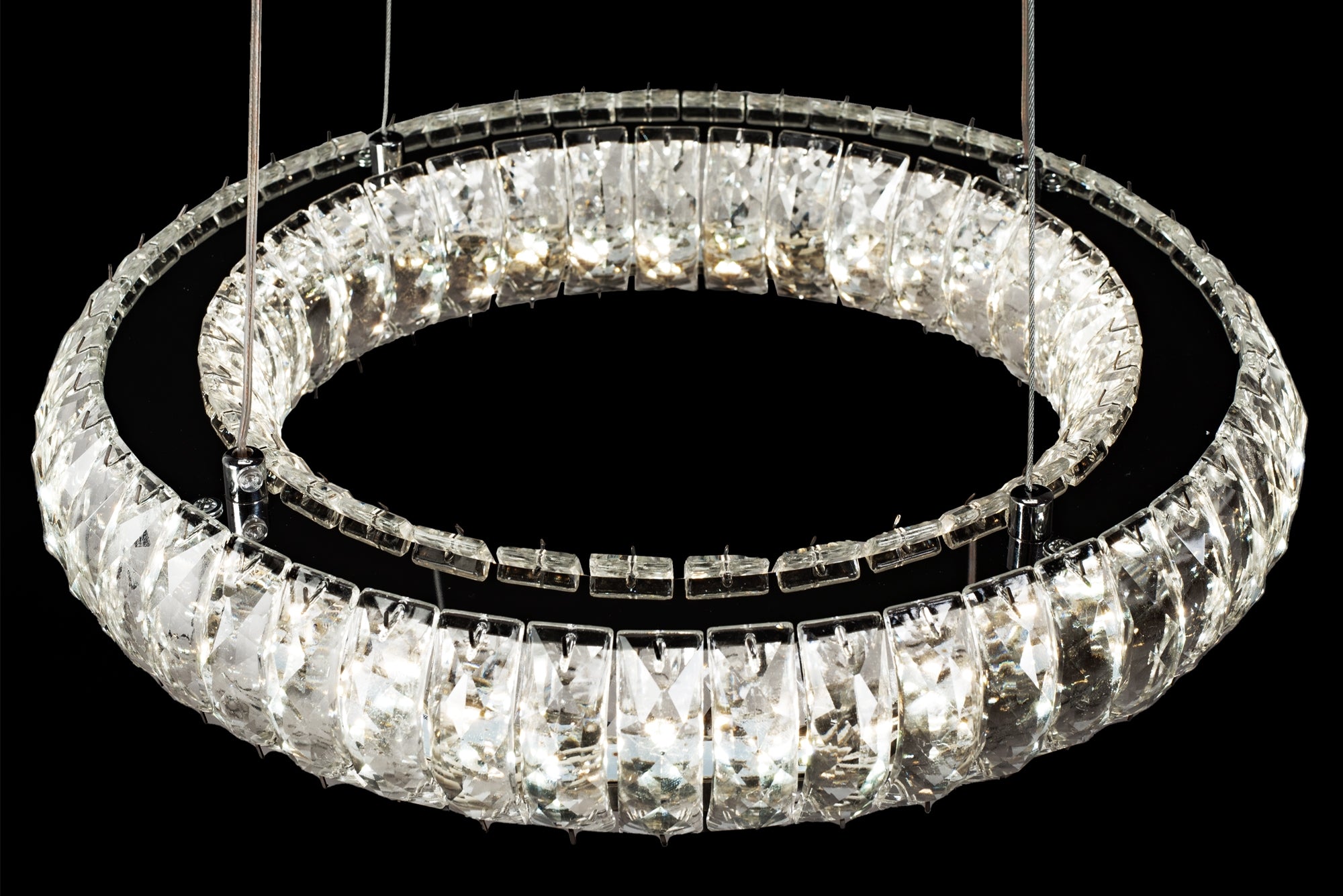 Kryształowa Lampa Sufitowa Led App1040-cp + Pilot  5