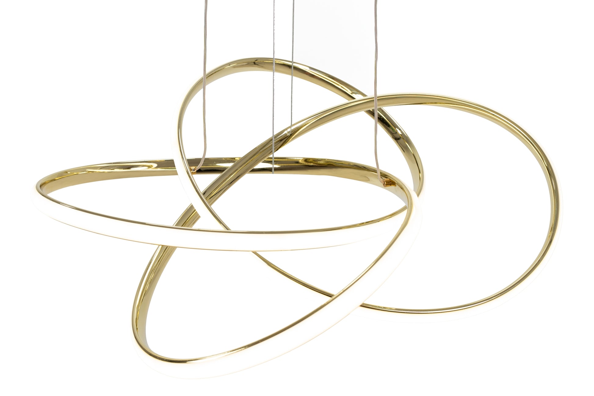 Lampa Sufitowa Nowoczesna Led + Pilot App815-cp Node Złota  2