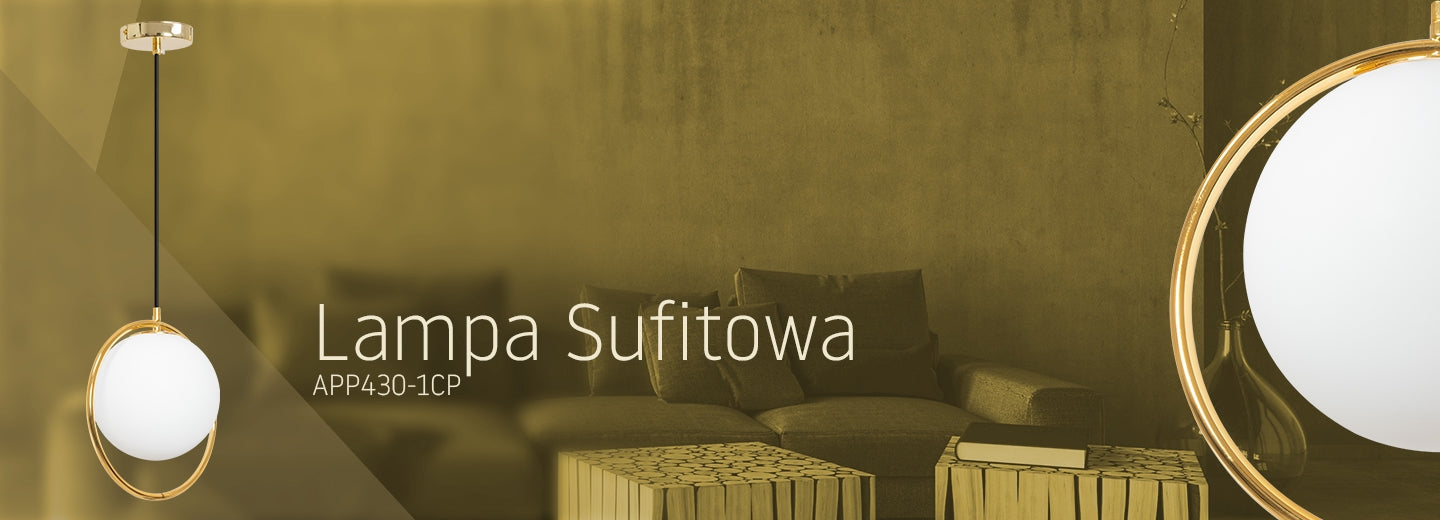 Lampa Sufitowa Wisząca Szklana Kula APP430-1CP Biała  7