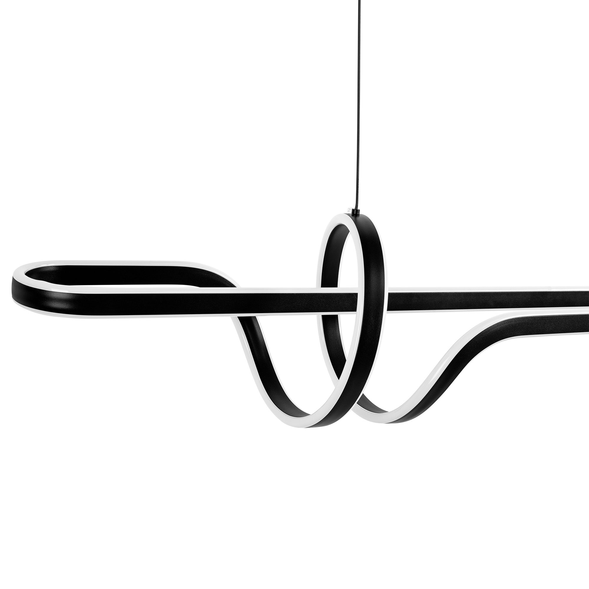 Lampa Wisząca Led G038-cp Czarna  2