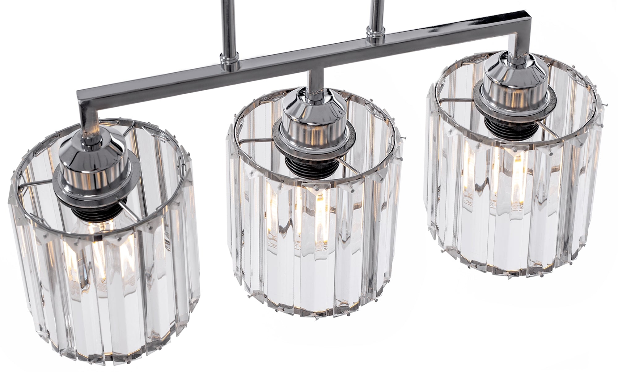 Lampa Wisząca Glamour 3xe27 392228 Chrom  2