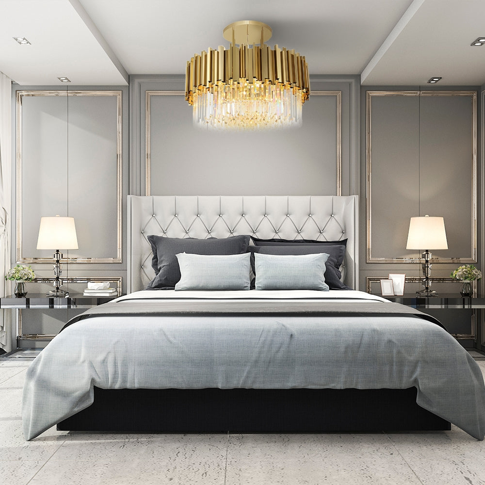 Lampa Sufitowa Plafon Kryształowa APP1100-4CP Złota  3