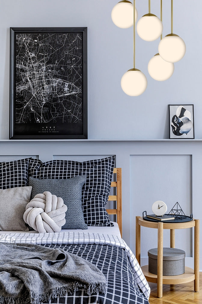 Lampa Sufitowa Wisząca APP1818-5CPR Gold  4