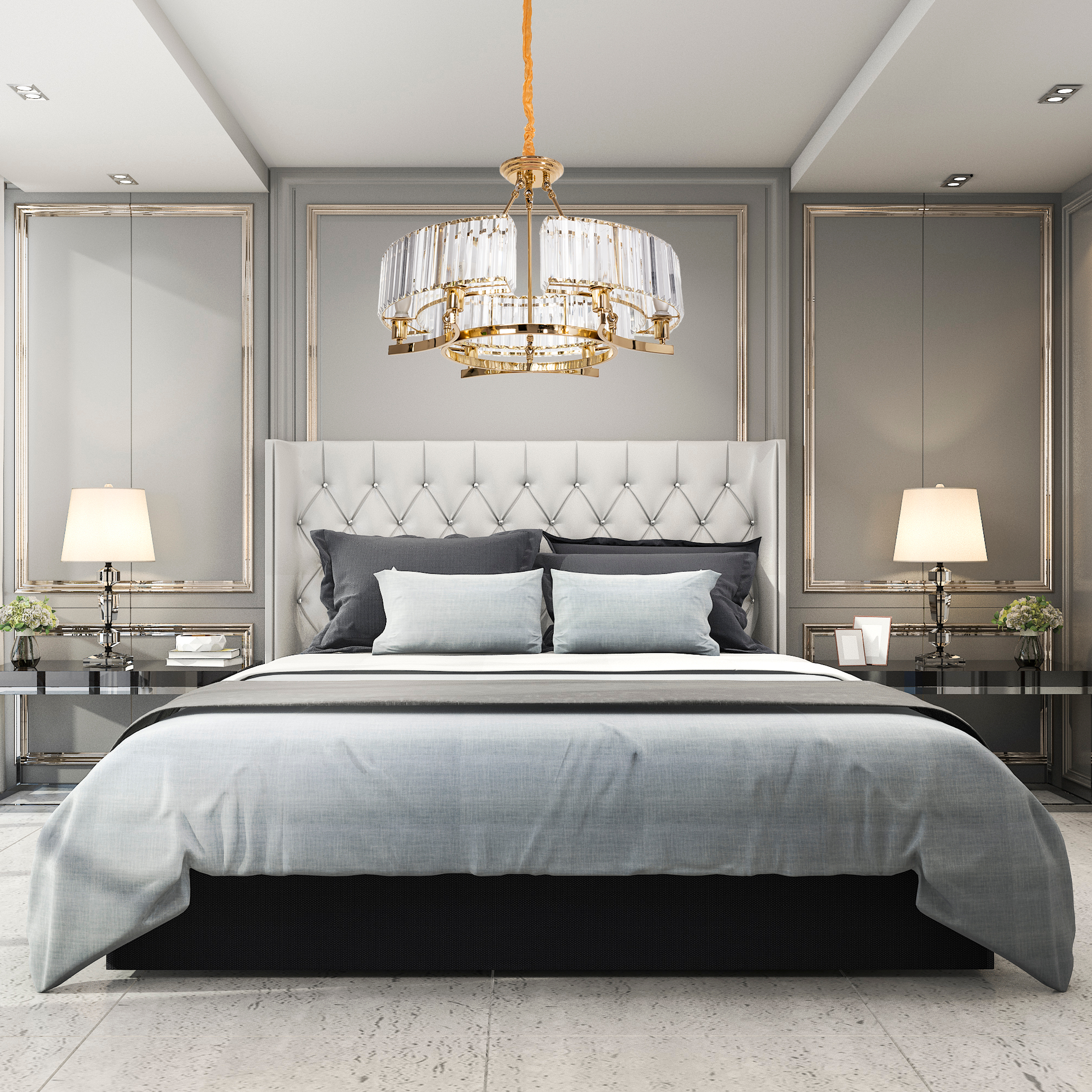 Lampa Wisząca Z Kryształami APP789-6C  8