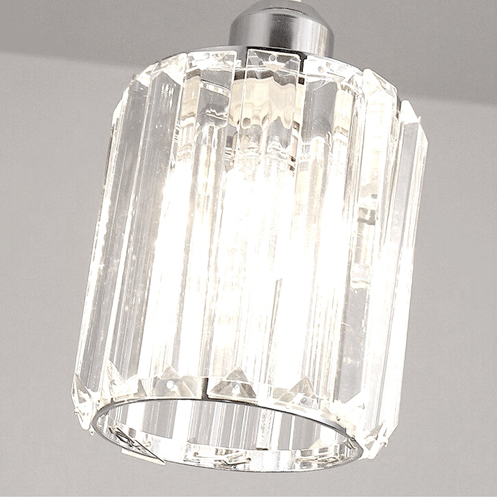 Lampa Sufitowa Kryształ APP508-1CP Srebrna  4