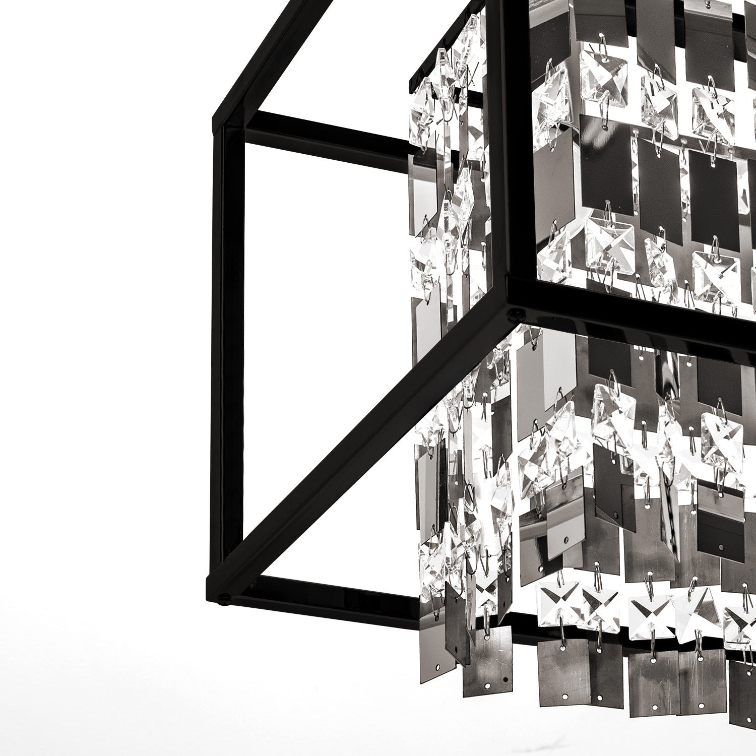 Lampa Kryształowa Wisząca APP1112-4CP Czarna  3