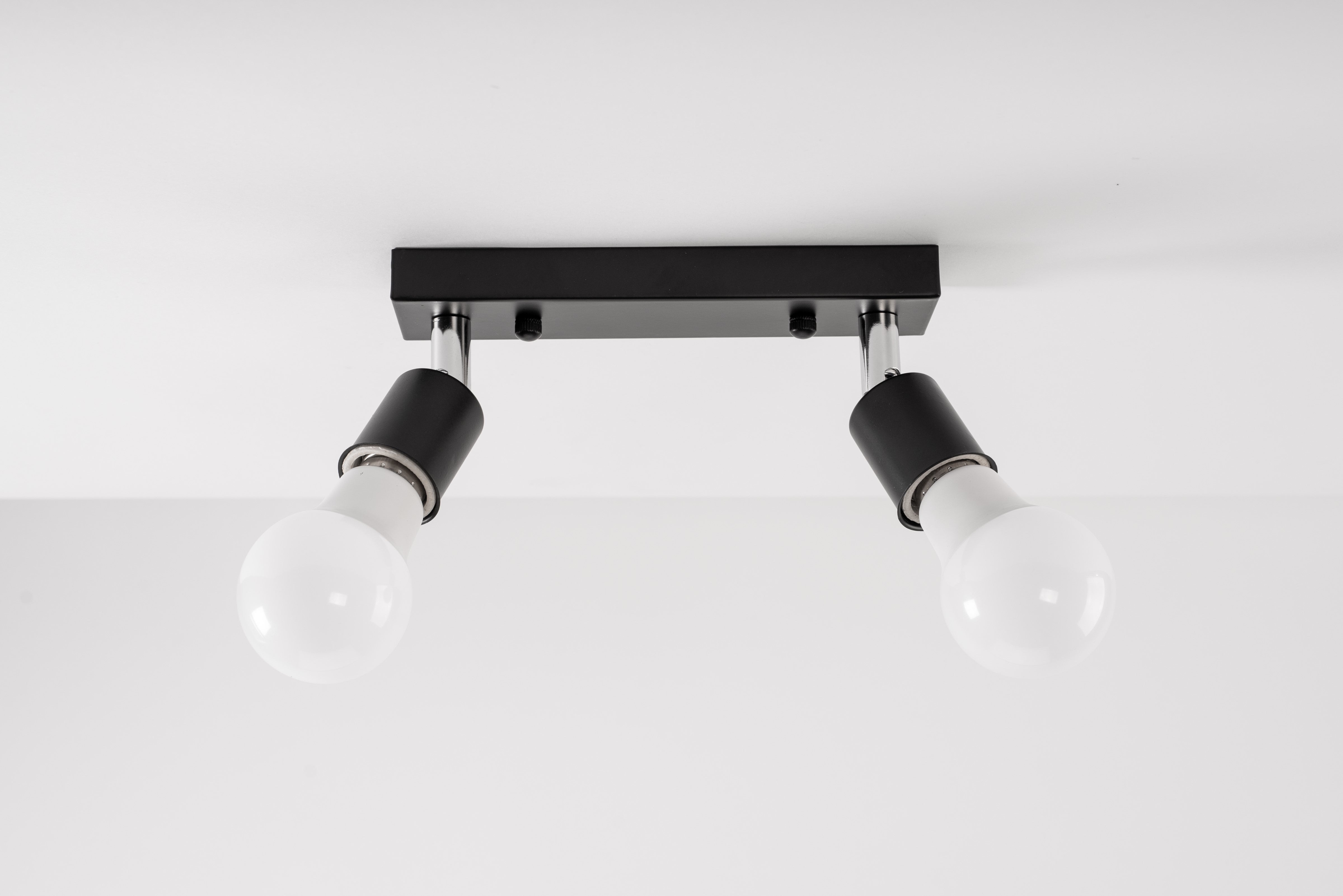 Lampa Sufitowa Reflektor Plafon APP696-2C Czarna  3