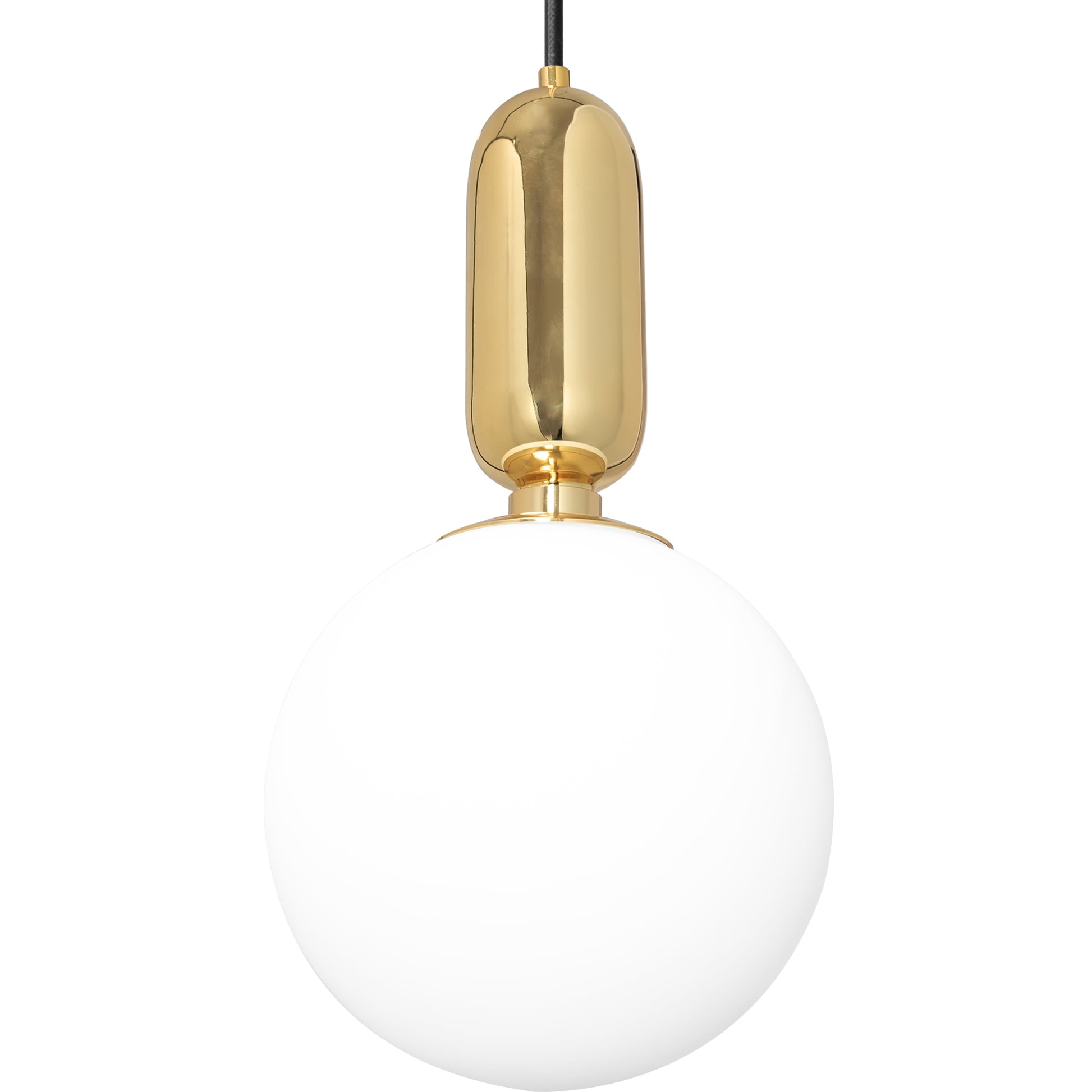 Lampa Sufitowa Wisząca Szklana Metalowa APP474-1CP Złota  3