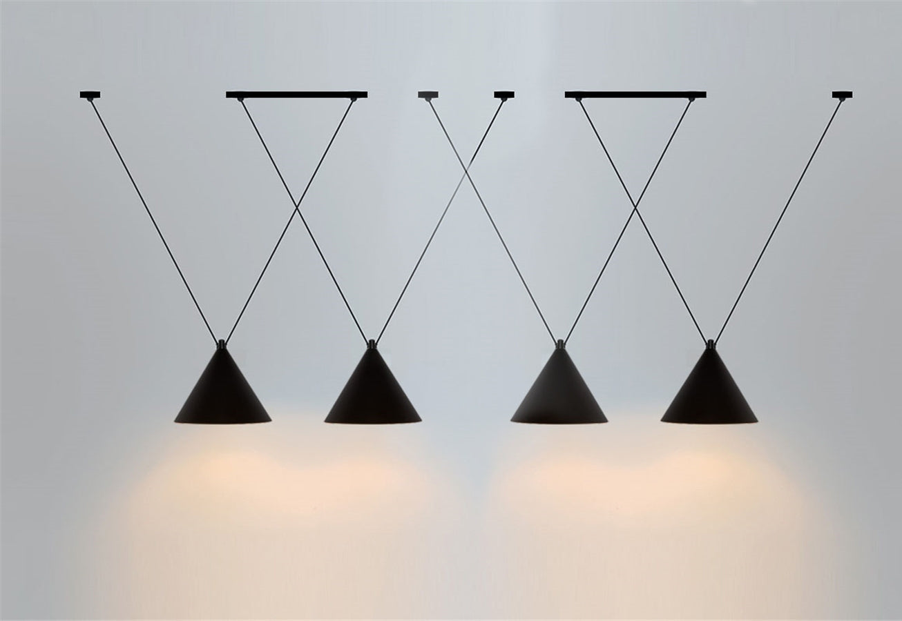 Lampa Sufitowa Wisząca W Stylu Loft APP548-2CP Czarna  4