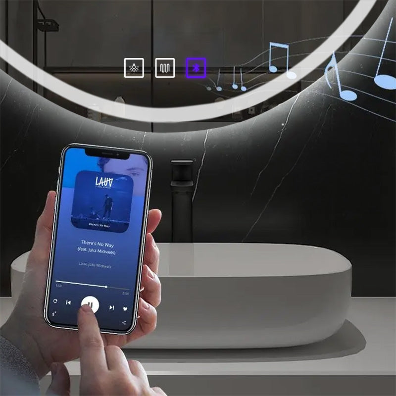 Lustro Ścienne Led Z Funkcją Bluetooth 70x100cm Fog  3