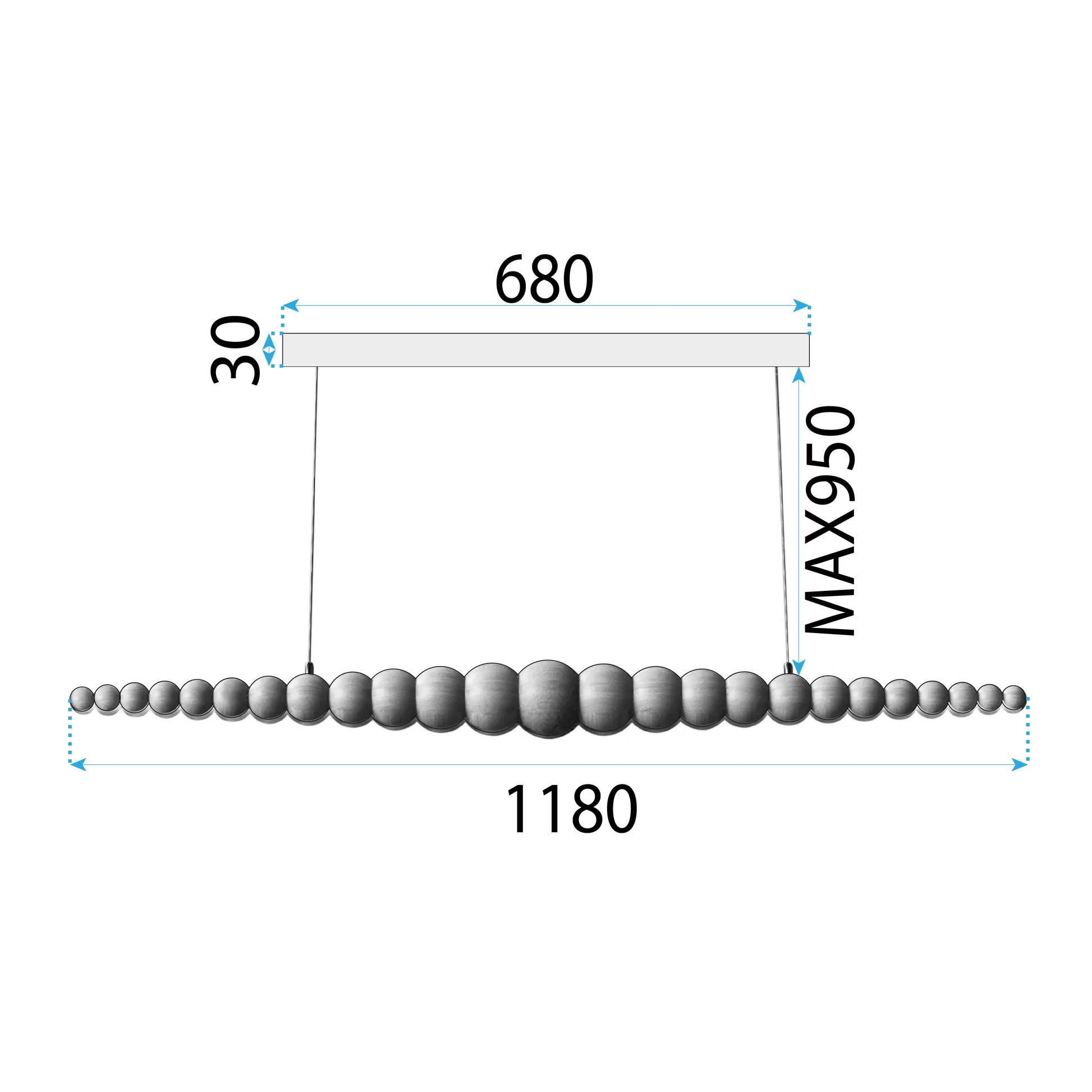 Lampa Sufitowa Wisząca Wood App1501-cp  7