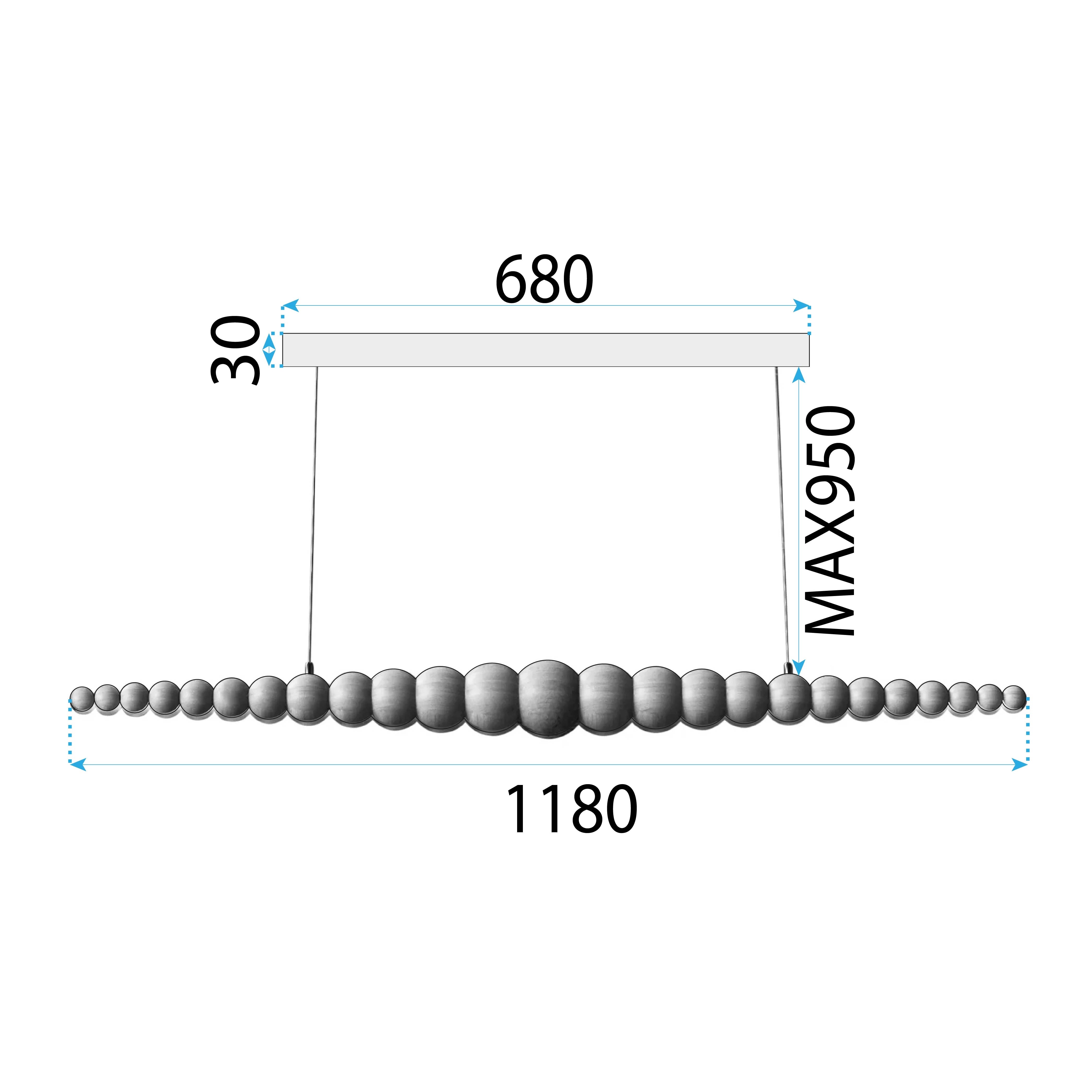 Lampa Sufitowa Wisząca Wood App1501-cp  7