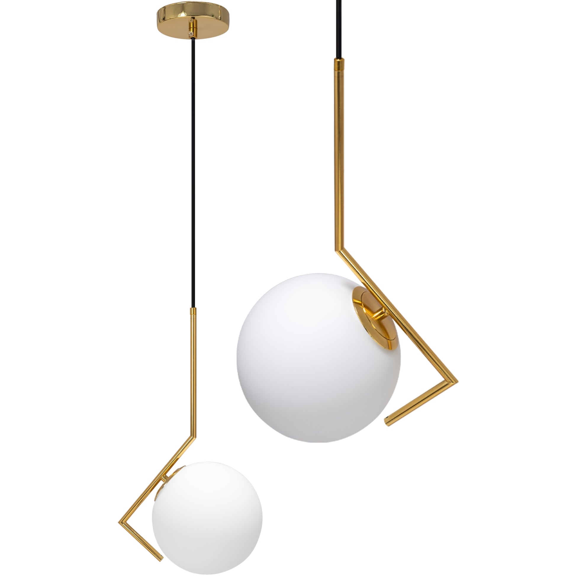 Lampa Sufitowa Wisząca Nowoczesna Szklana APP429-1CP Złota  1