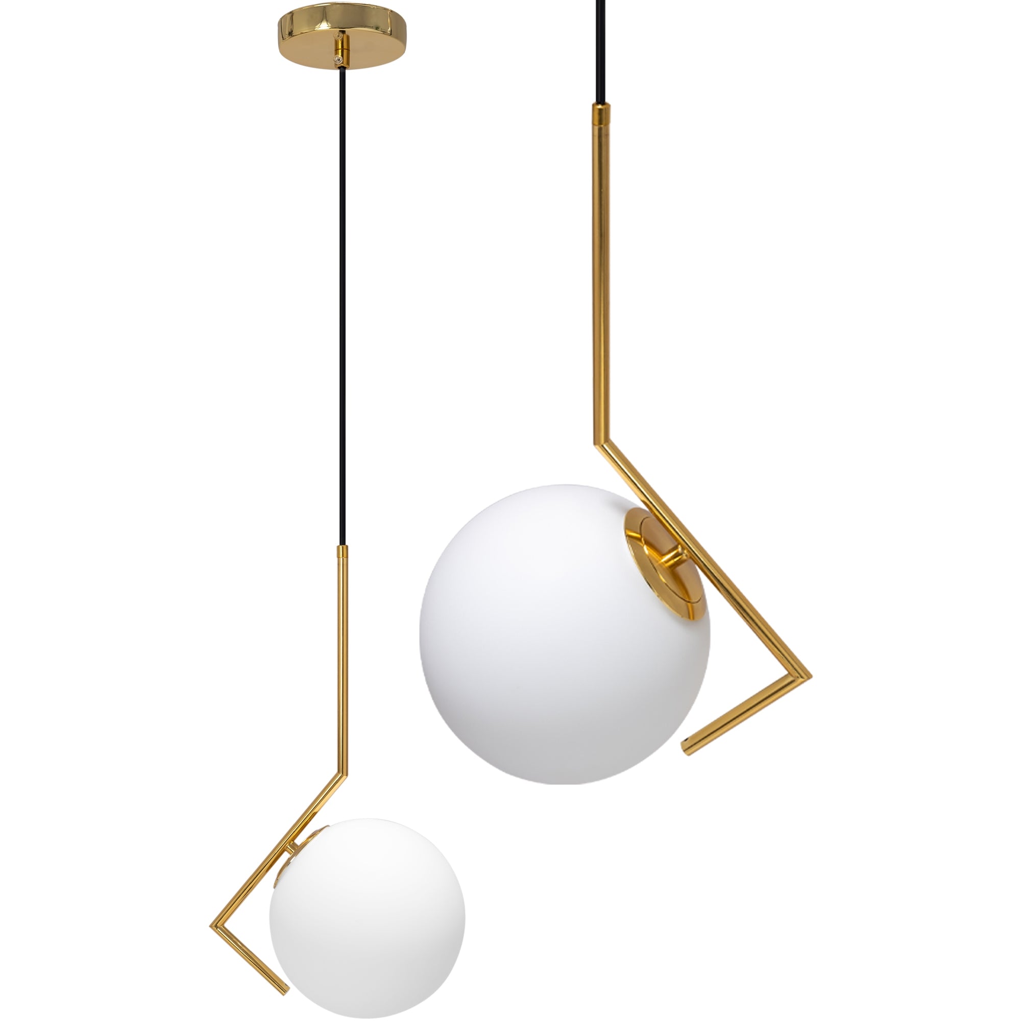 Lampa Sufitowa Wisząca Nowoczesna Szklana APP429-1CP Złota  1