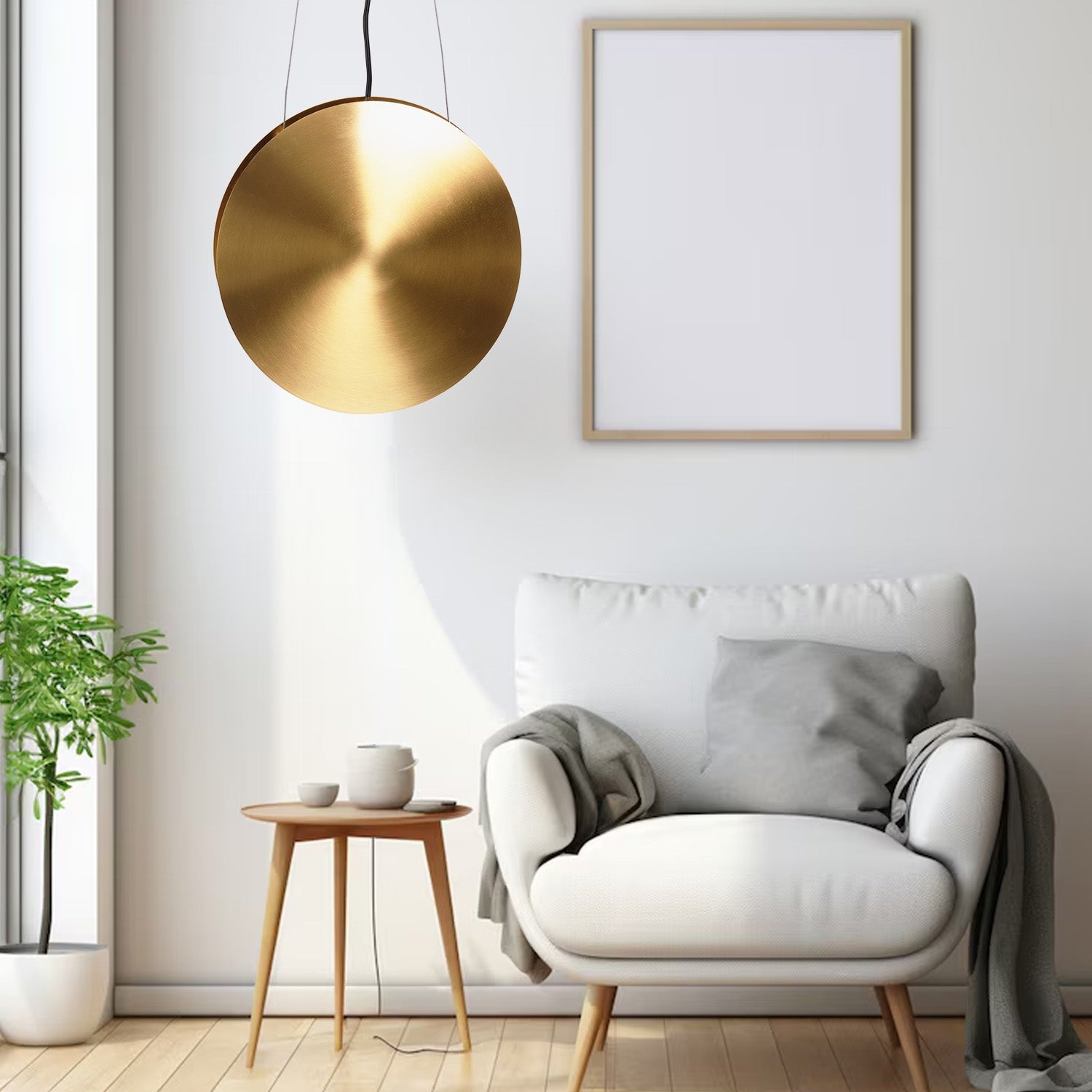 Lampa Wisząca Złota App1377-cp  4