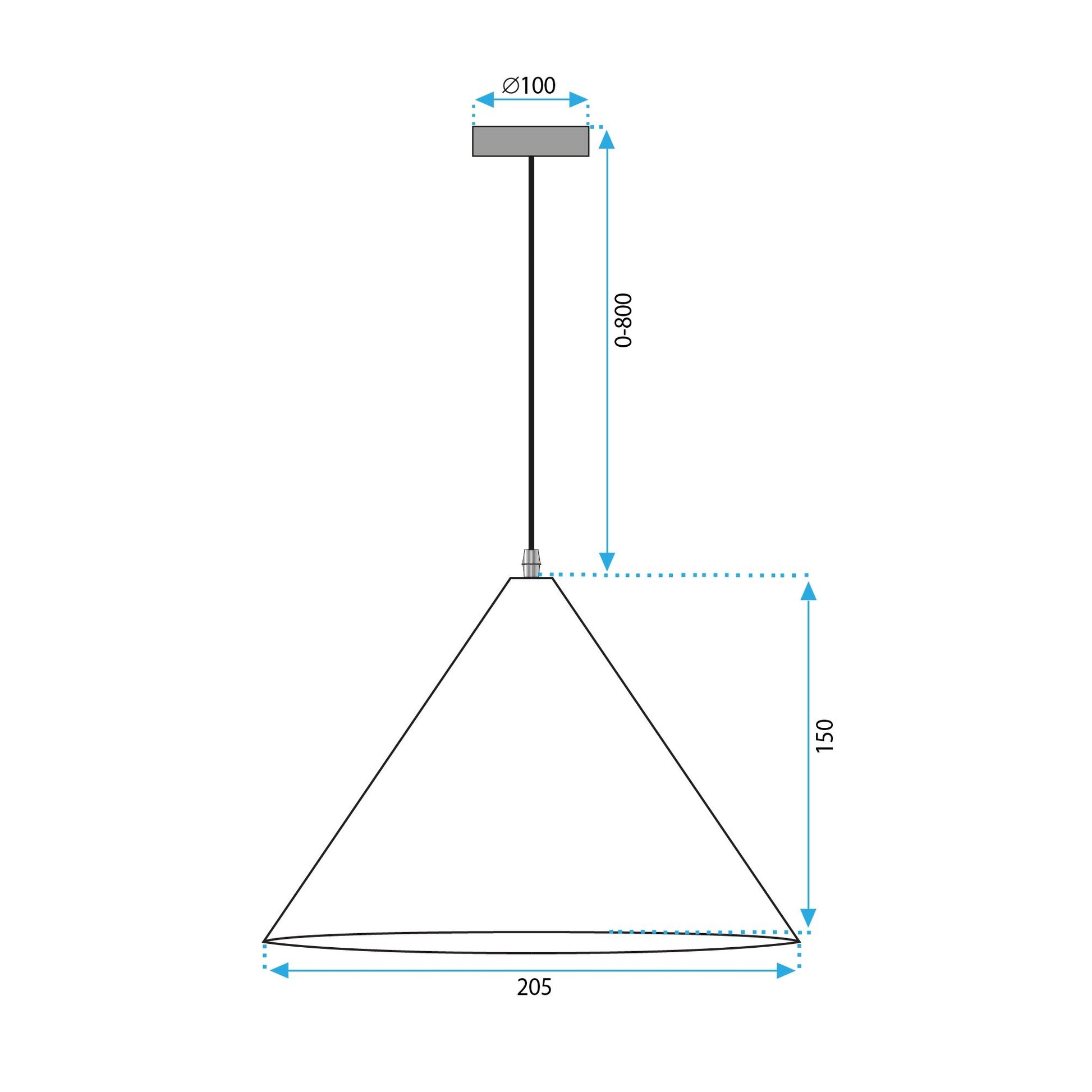 Lampa Sufitowa Wisząca APP1443-1CP Dark Wood  9