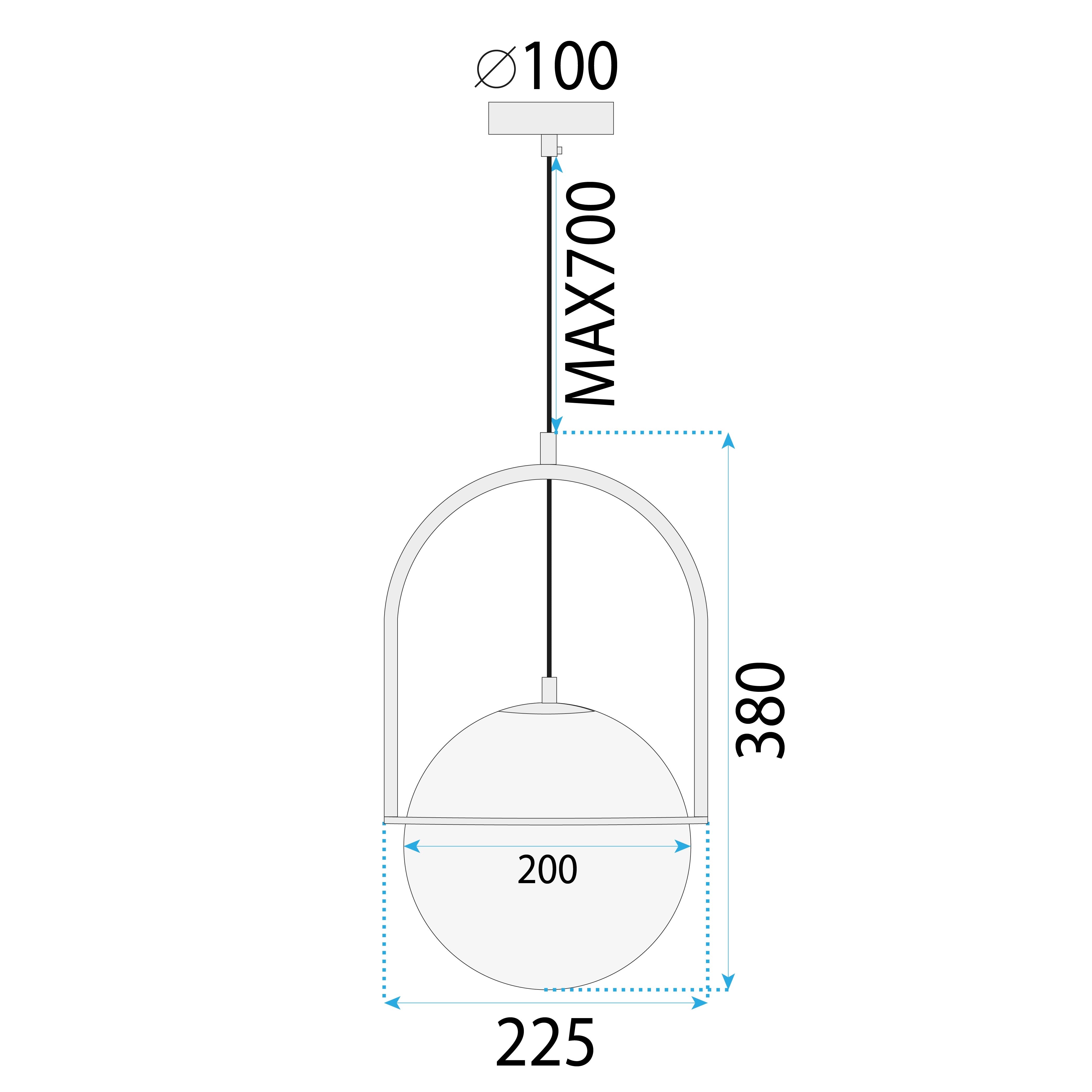 Lampa Wisząca APP1674-1CP  7