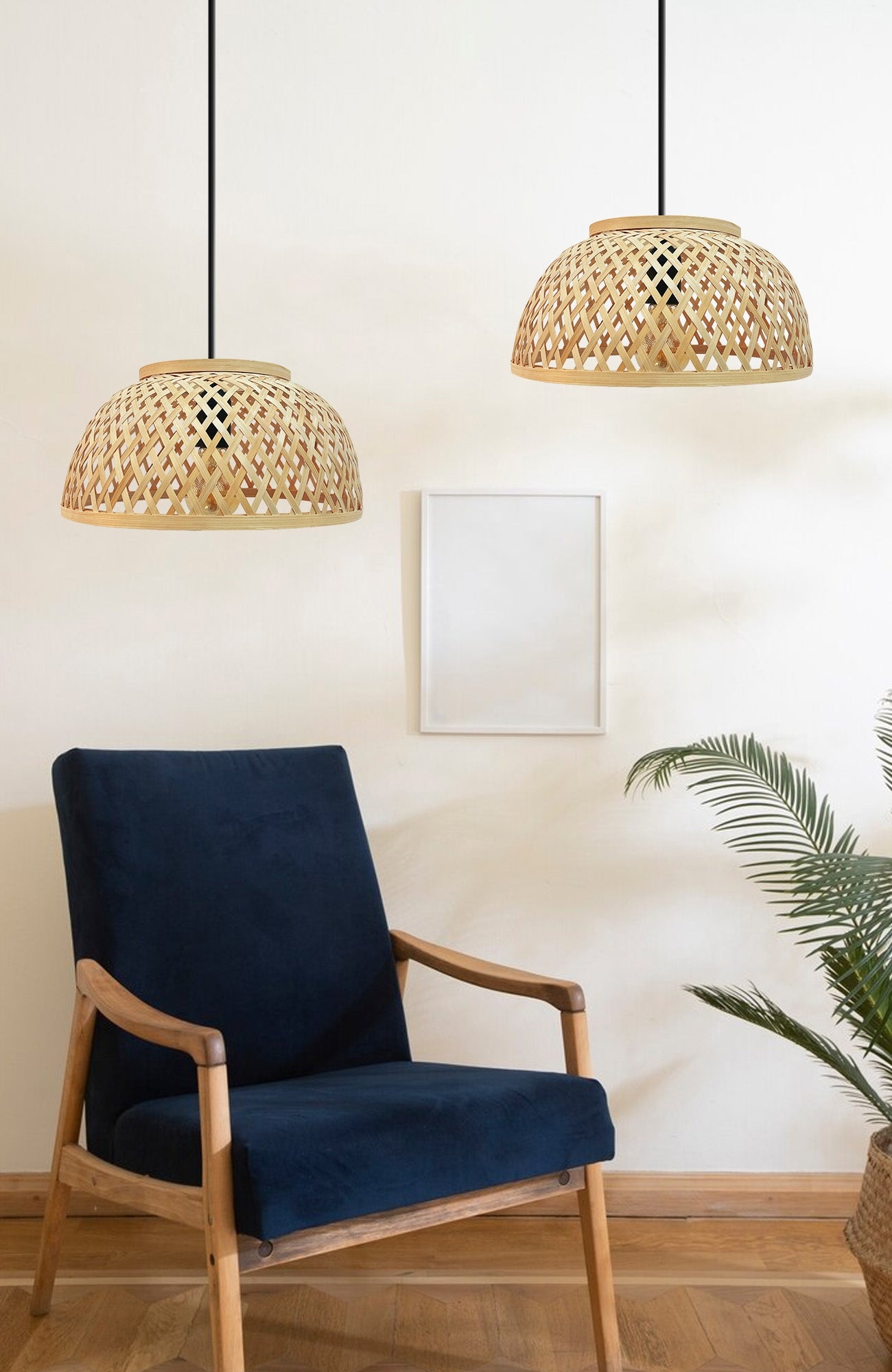 Lampa Wisząca Bambusowa APP1628-1CP  6