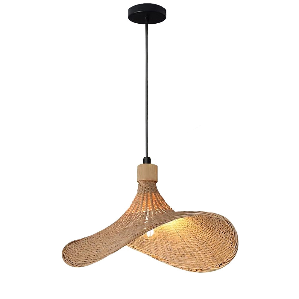 Lampa Wisząca Bambusowa APP1642-1CP 30cm  3