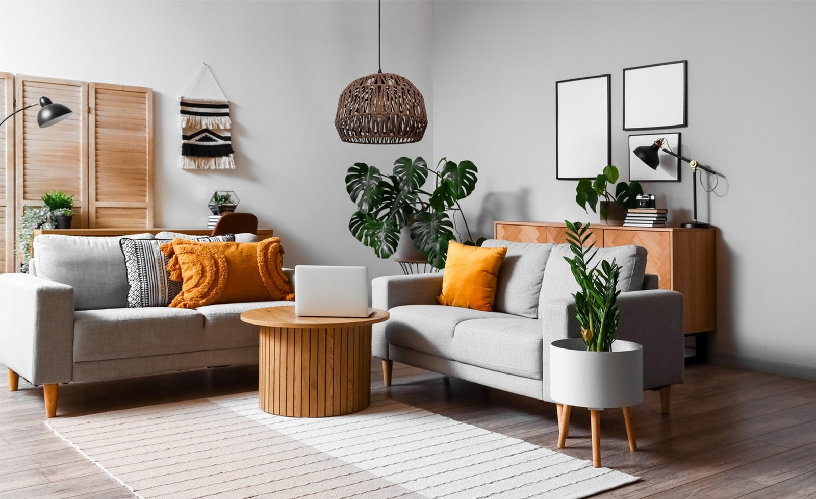 Lampa Wisząca Boho APP1292-1CP Brązowa  7