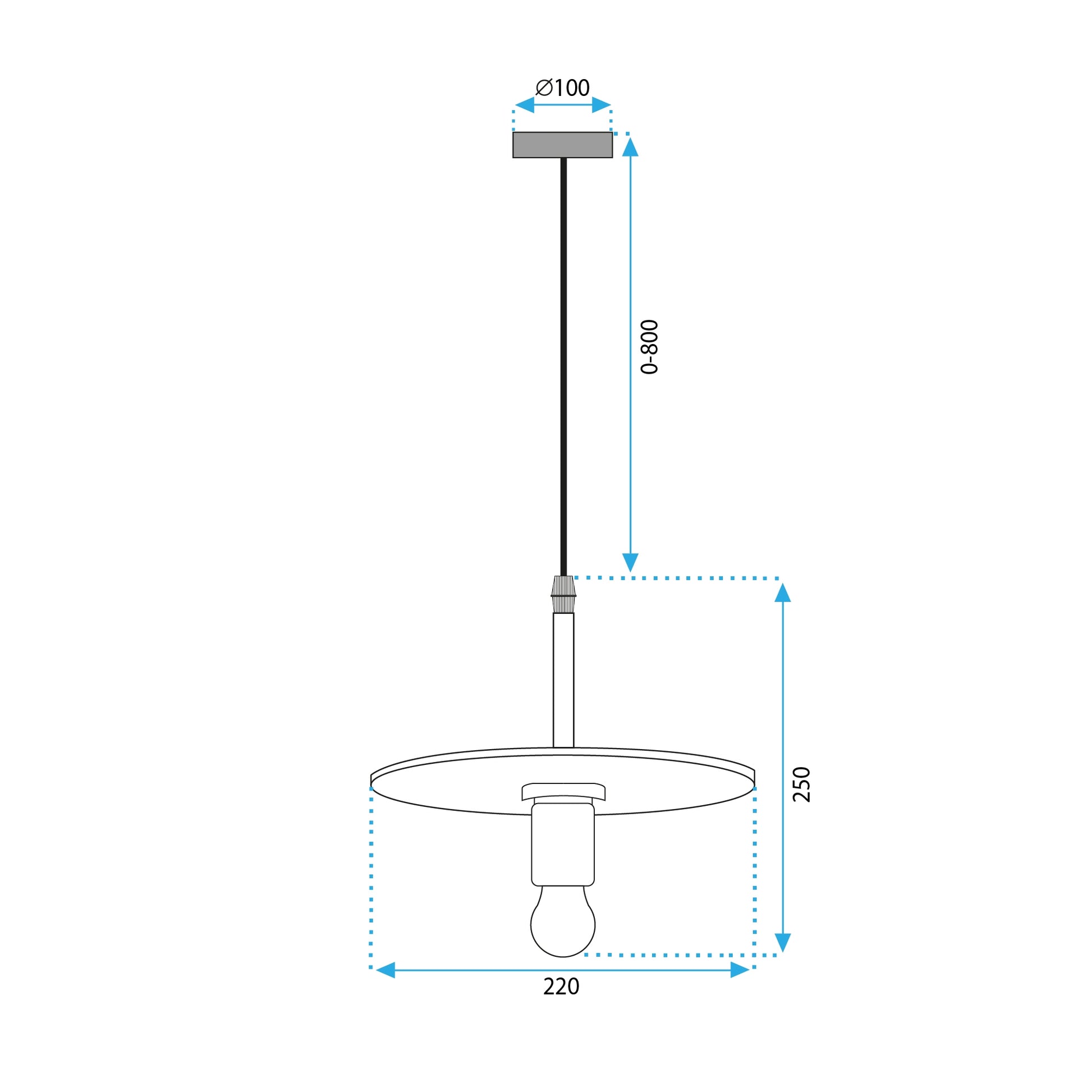 Lampa Wisząca APP1181-1CP  8