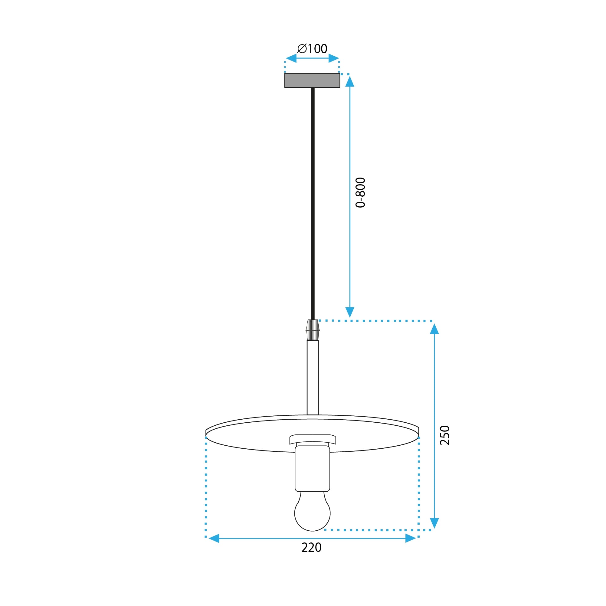 Lampa Wisząca APP1181-1CP  8