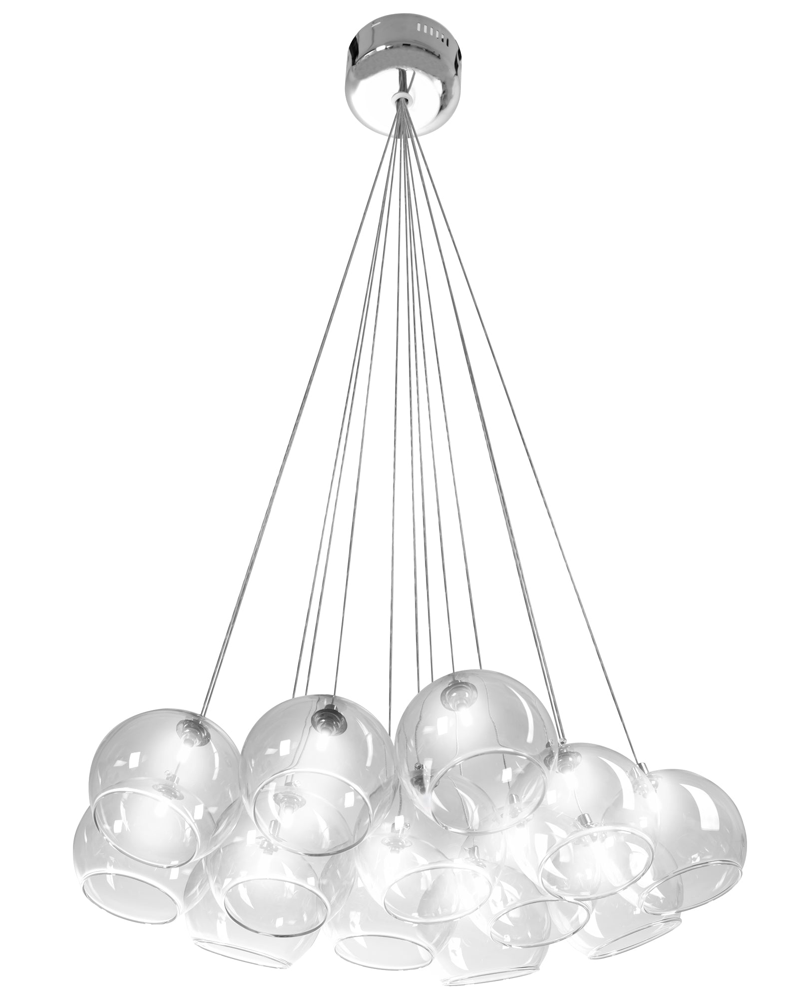 Lampa Sufitowa Wisząca Szklane Kule APP561-13CP  1