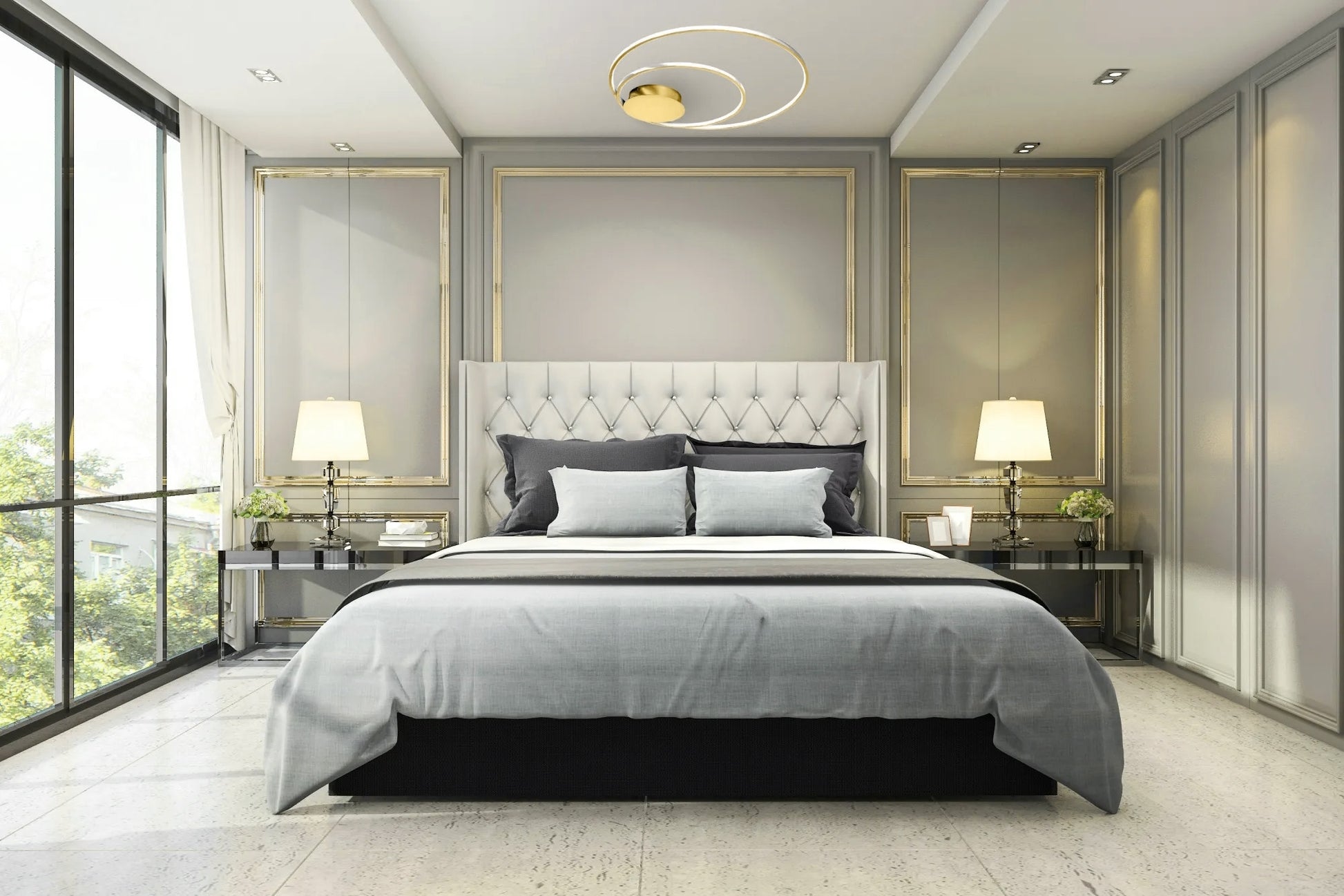 Lampa Sufitowa Z Pilotem Plafon Led App803-c Złota  4