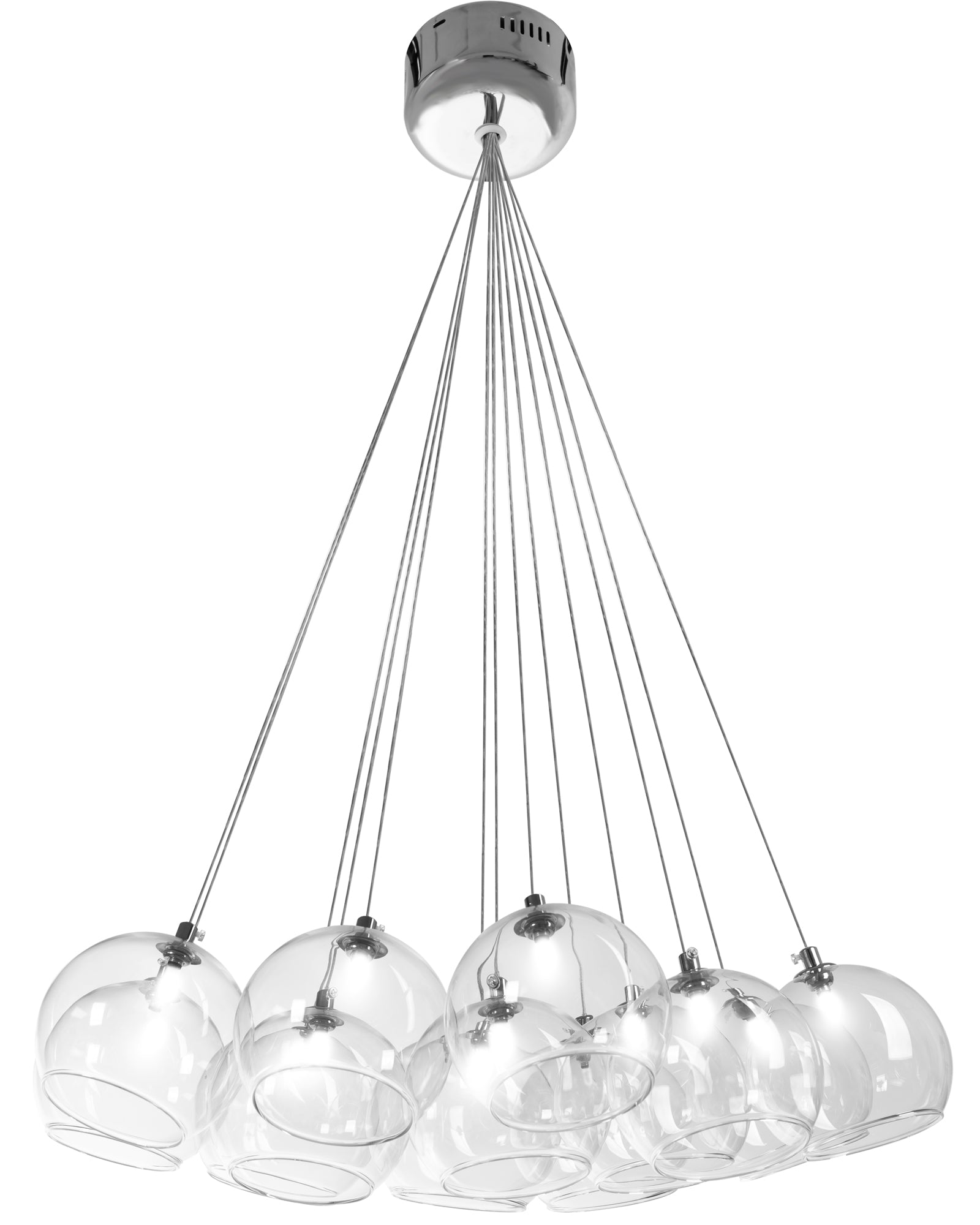 Lampa Sufitowa Wisząca Szklane Kule APP561-13CP  2