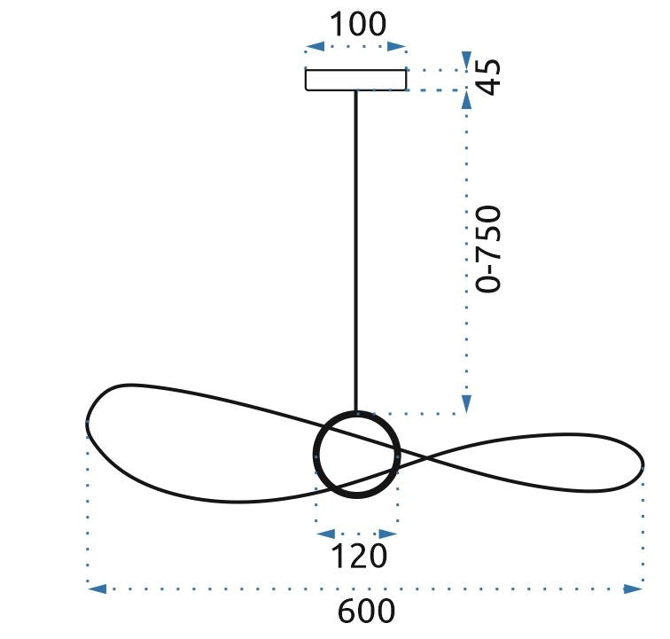 Lampa Wisząca Ażurowa Led 60cm APP651-1CP  6